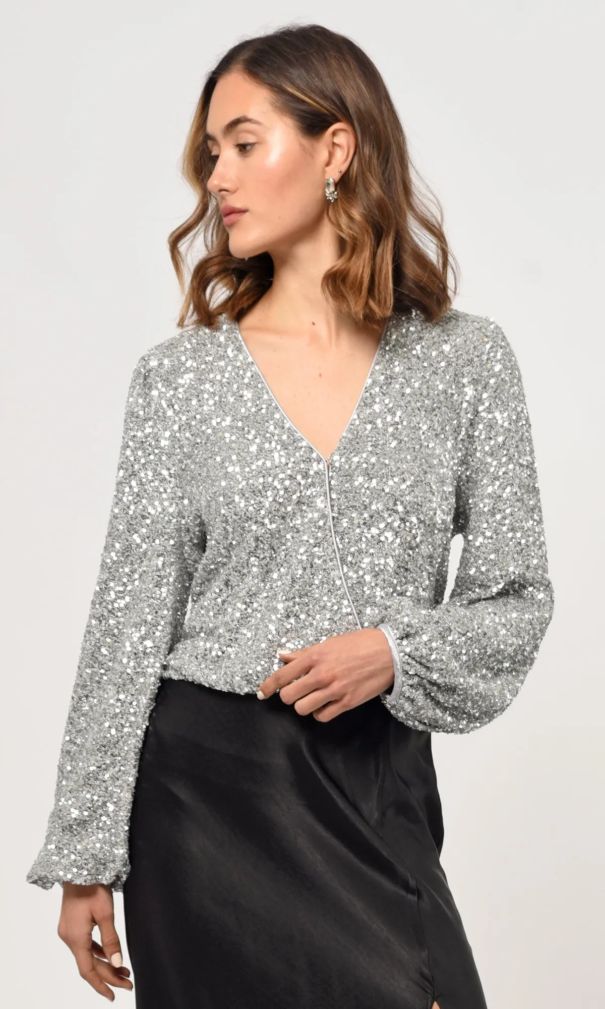 Lightweight Fabrics Alison Sequins Blouse