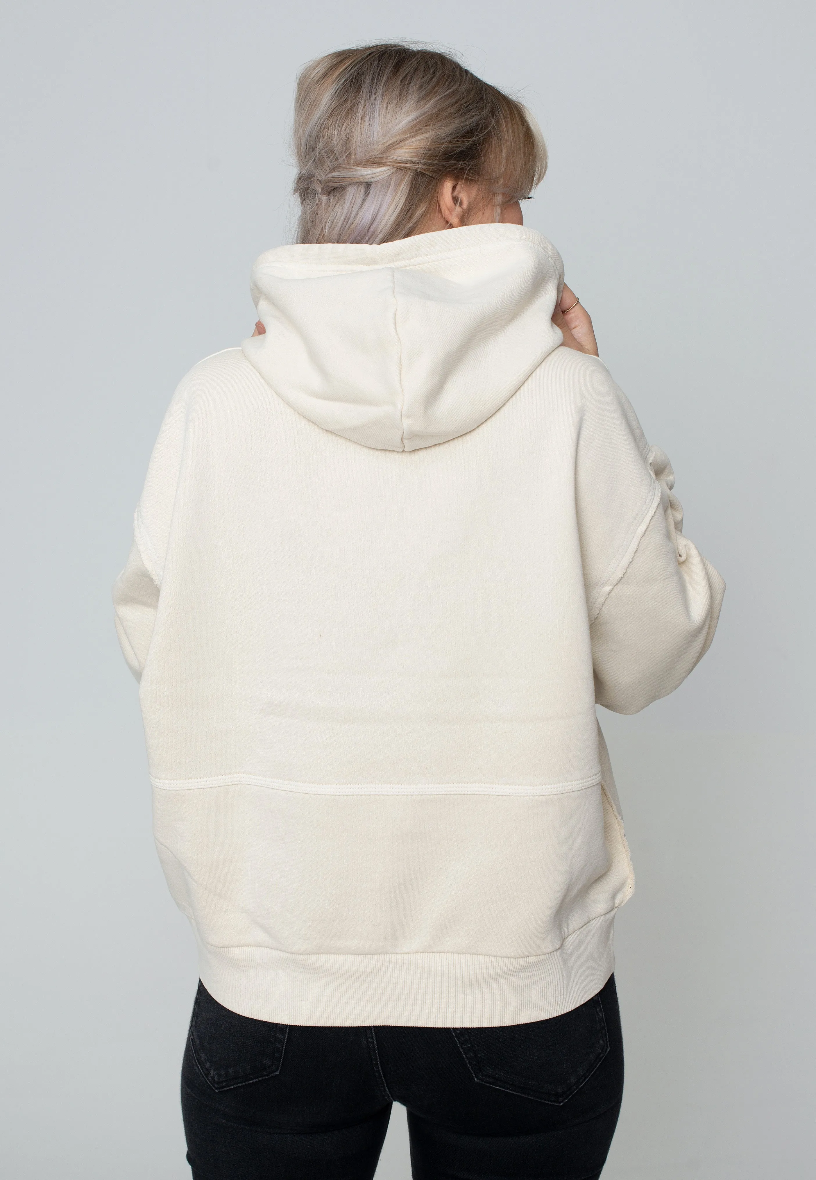 Lightweight Fashion Carhartt WIP - W' Hooded Tacoma Garment Dyed Natural - Hoodie