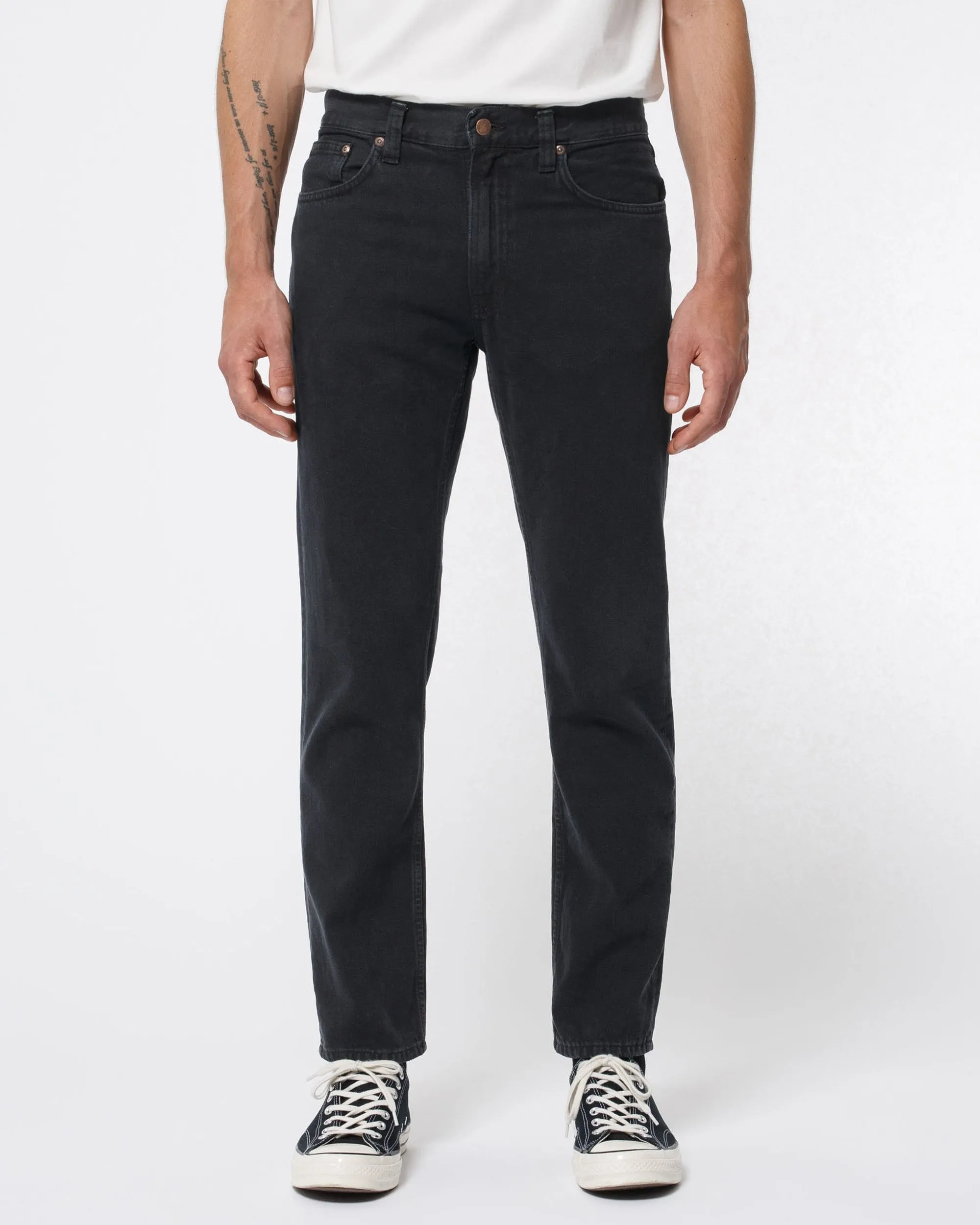 Nudie Gritty Jackson Regular Fit Mens Jeans - Black Forest | Nudie Jeans Jeans | JEANSTORE