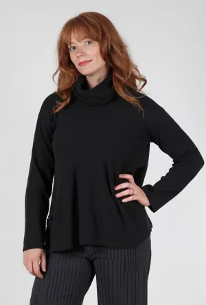 No Turtleneck, Black Cozy textured sweater Casual and cozy sweater
