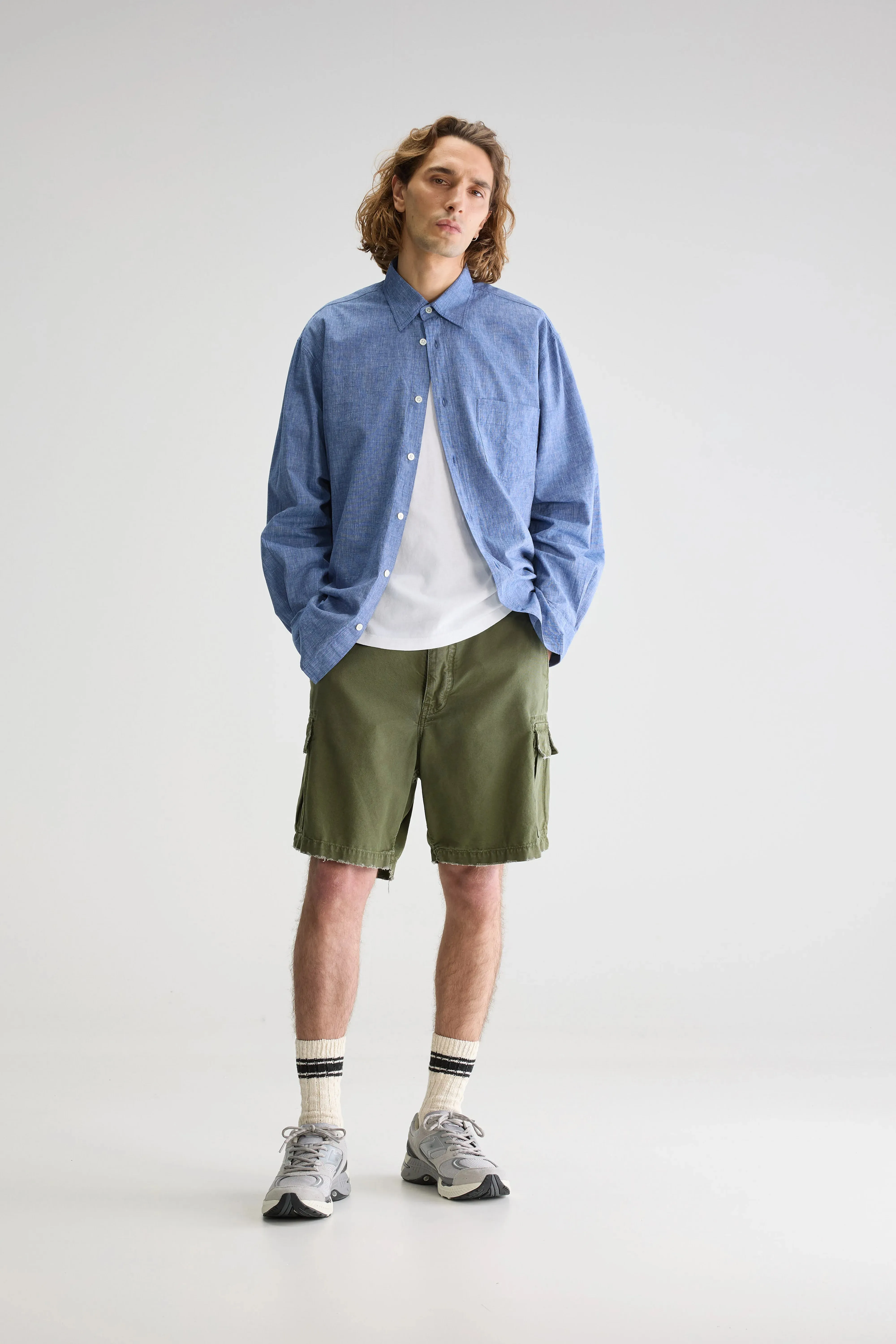 Lighty relaxed shirt (251 / M / DENIM) Chic Mood