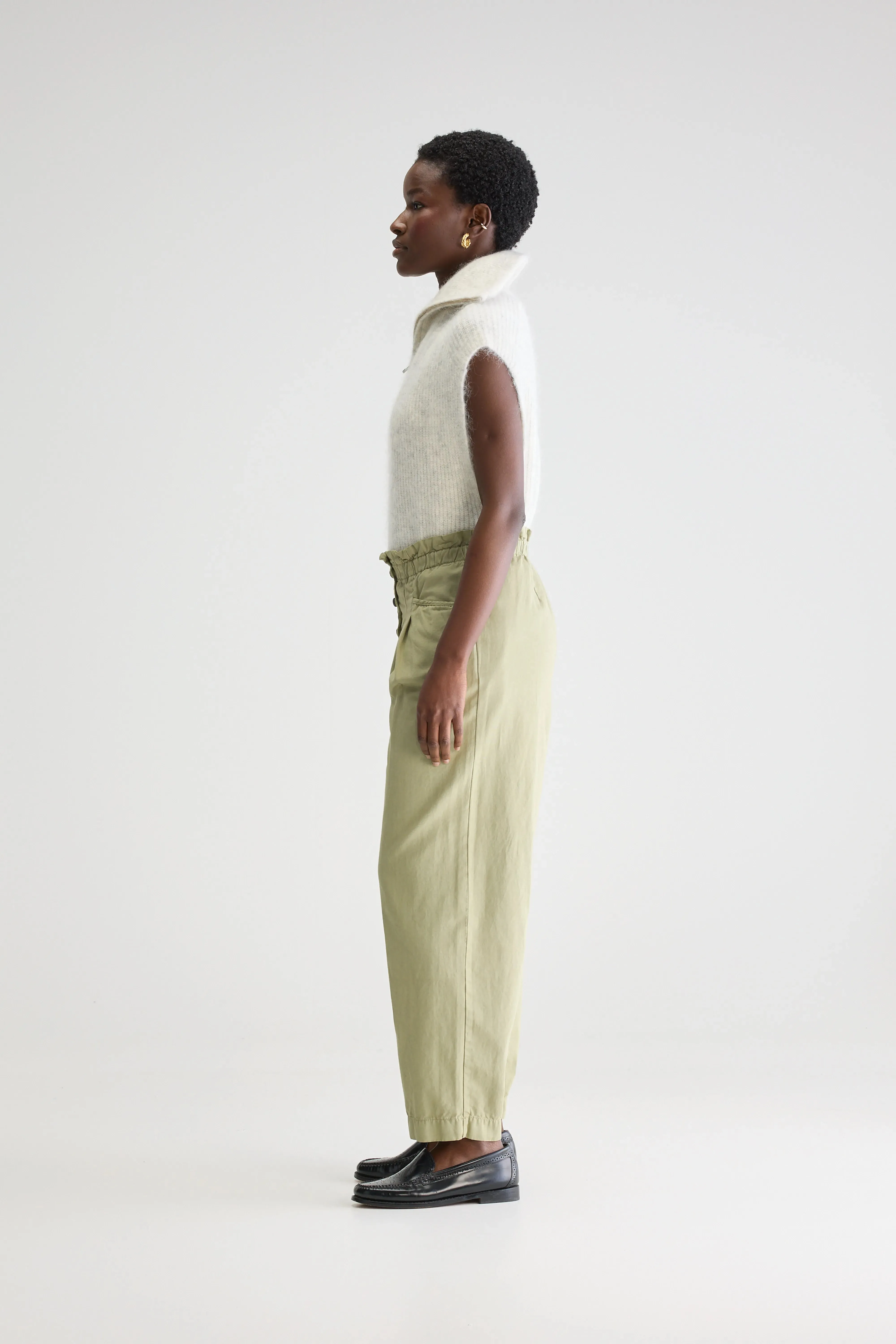 Lilow paperbag trousers (251 / W / SAUGE) Flexible Style