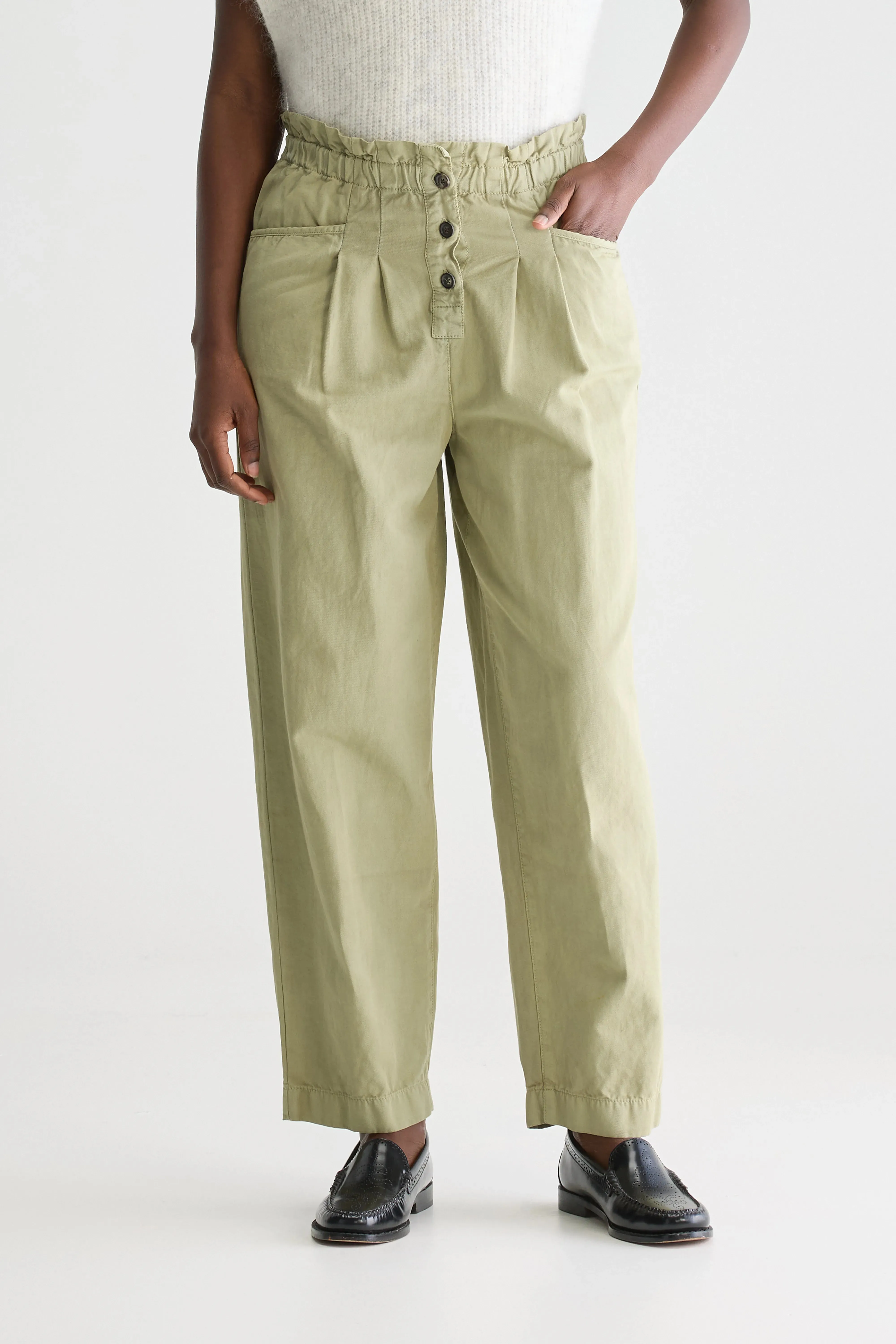 Lilow paperbag trousers (251 / W / SAUGE) Flexible Style