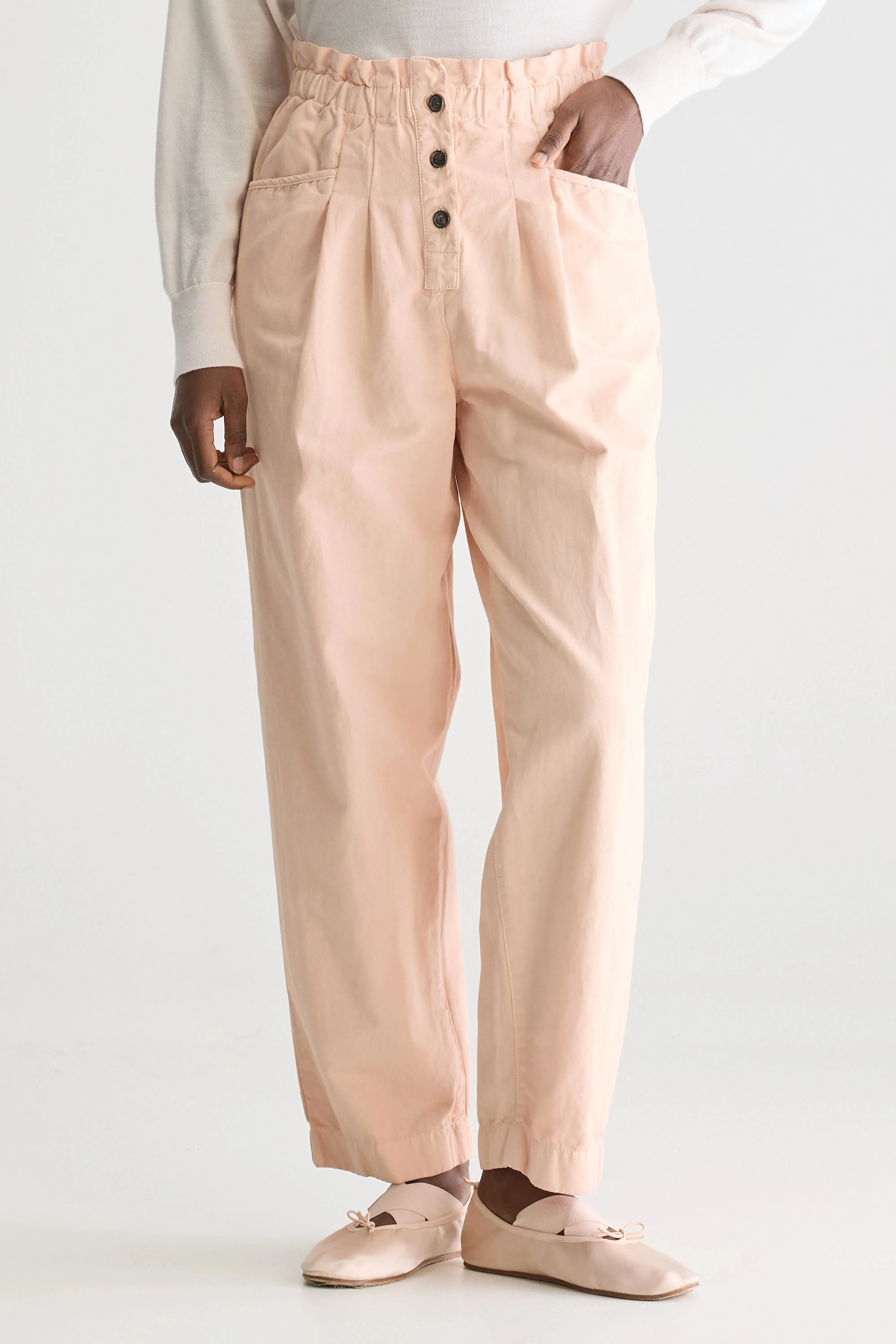 Lilow paperbag trousers (251 / W / SKIN) Premium Waist