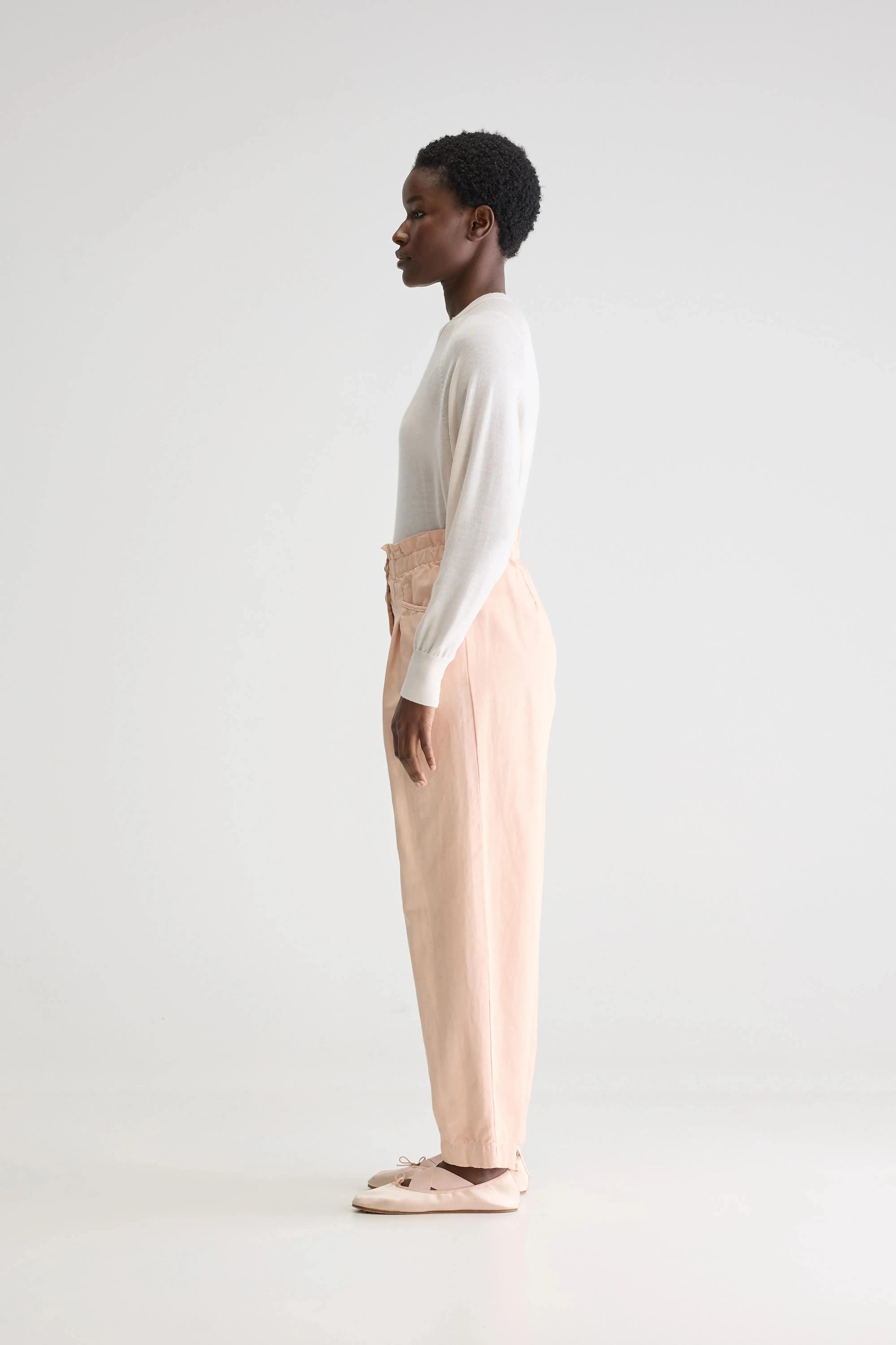 Lilow paperbag trousers (251 / W / SKIN) Premium Waist