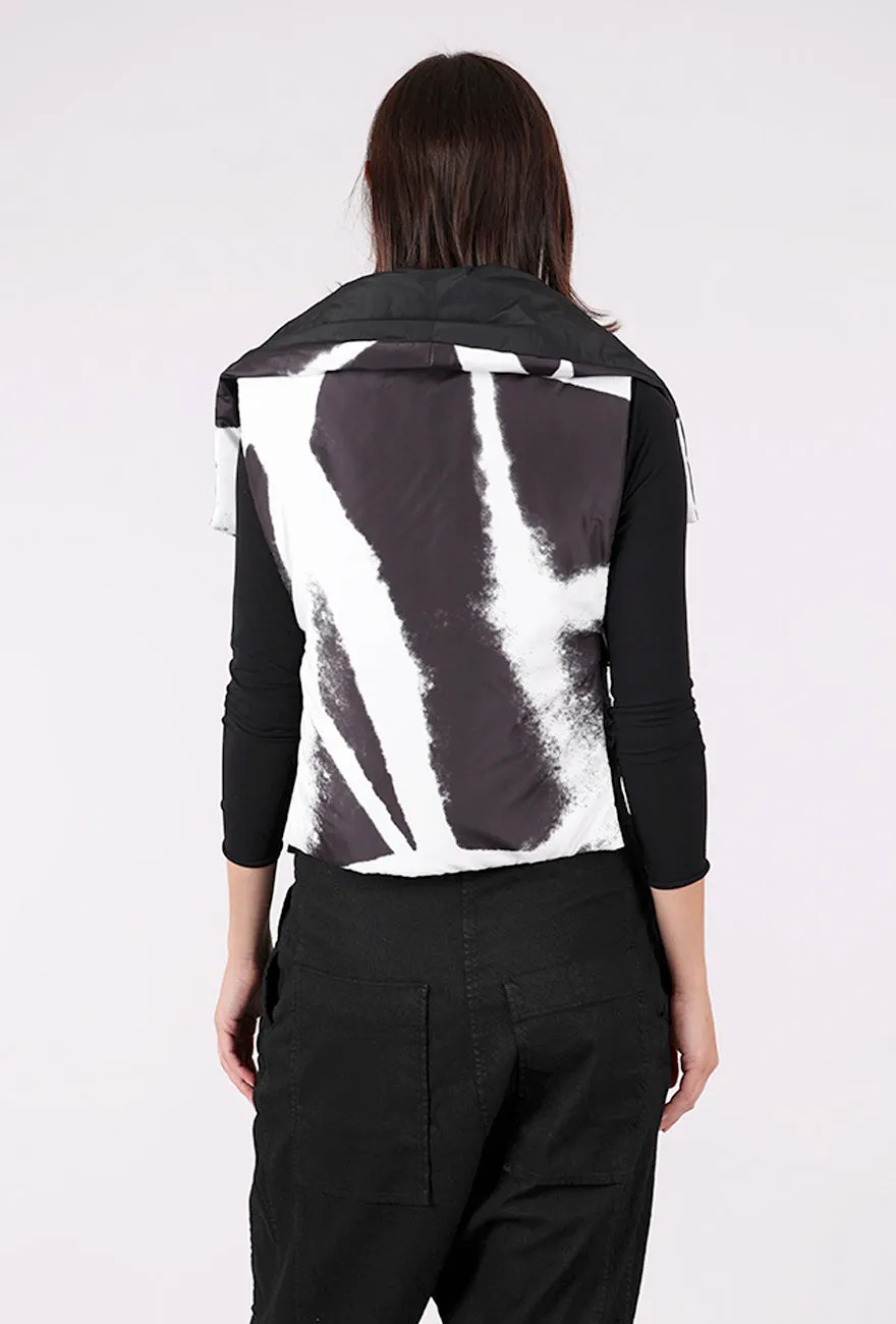 Limi Vest, Black/White Regular Fit