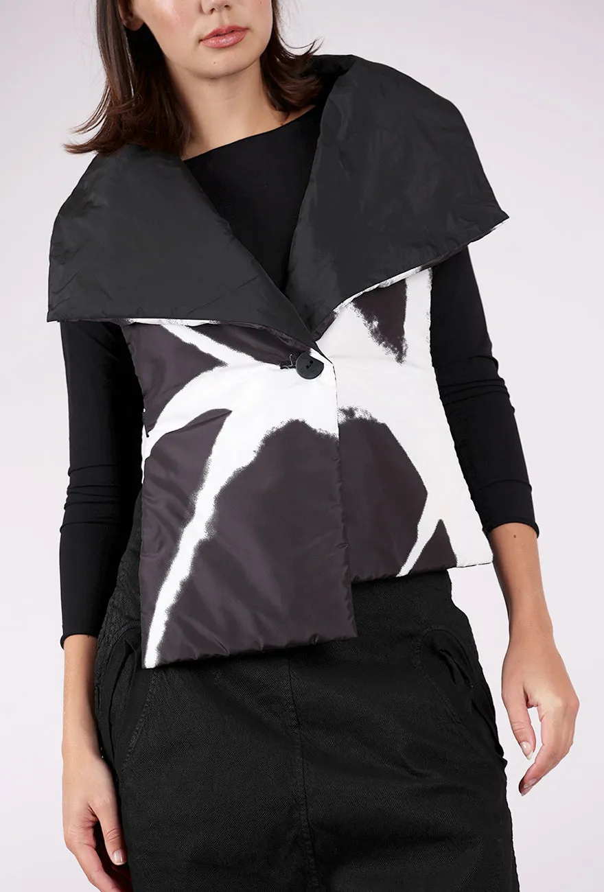 Limi Vest, Black/White Regular Fit