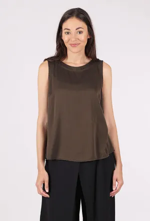 Heavy Silk Tank, Forest Versatile and Stylish