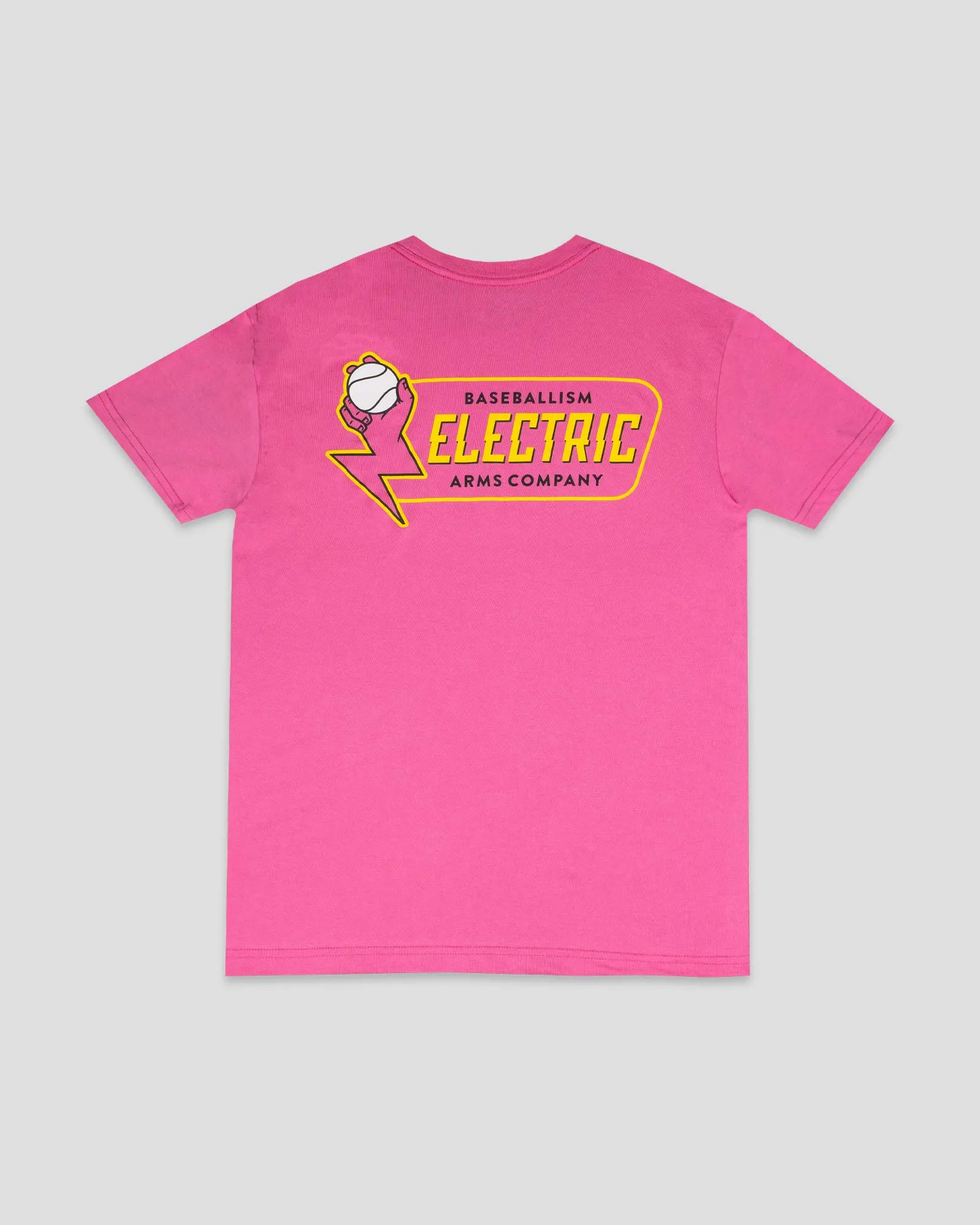 Linen blend Electric Arms T-Shirt (Pink)