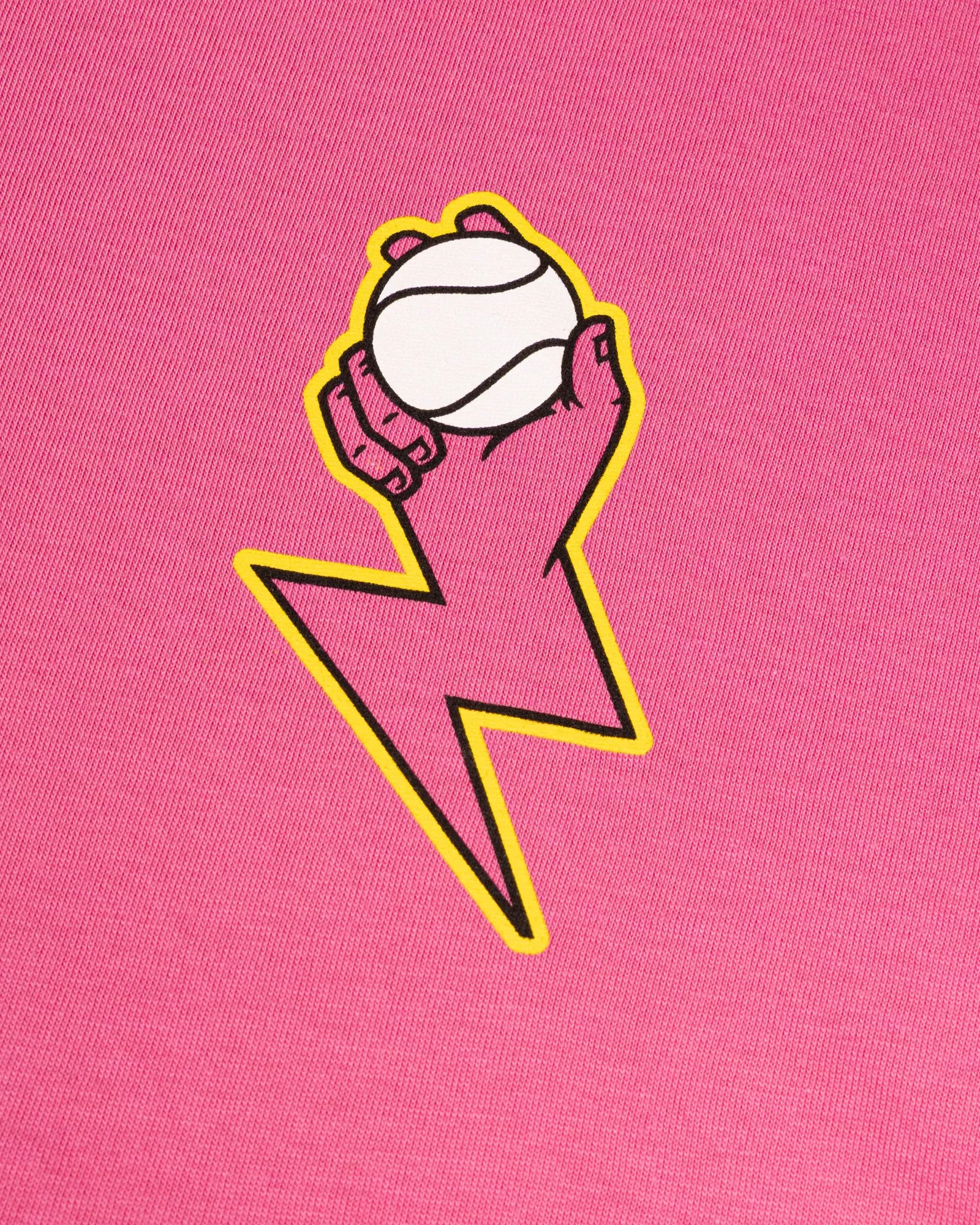 Linen blend Electric Arms T-Shirt (Pink)