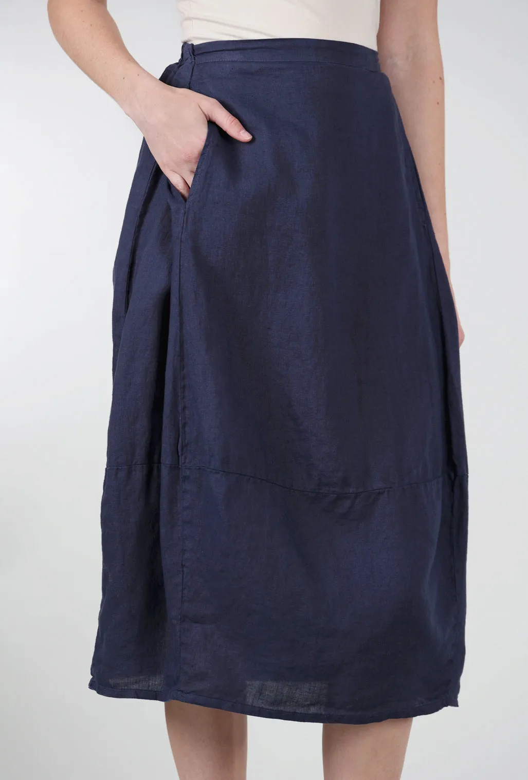 Linen Side-Pleat Skirt, Night Sky Functional Look