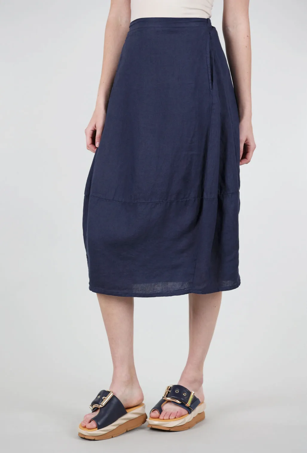 Linen Side-Pleat Skirt, Night Sky Functional Look