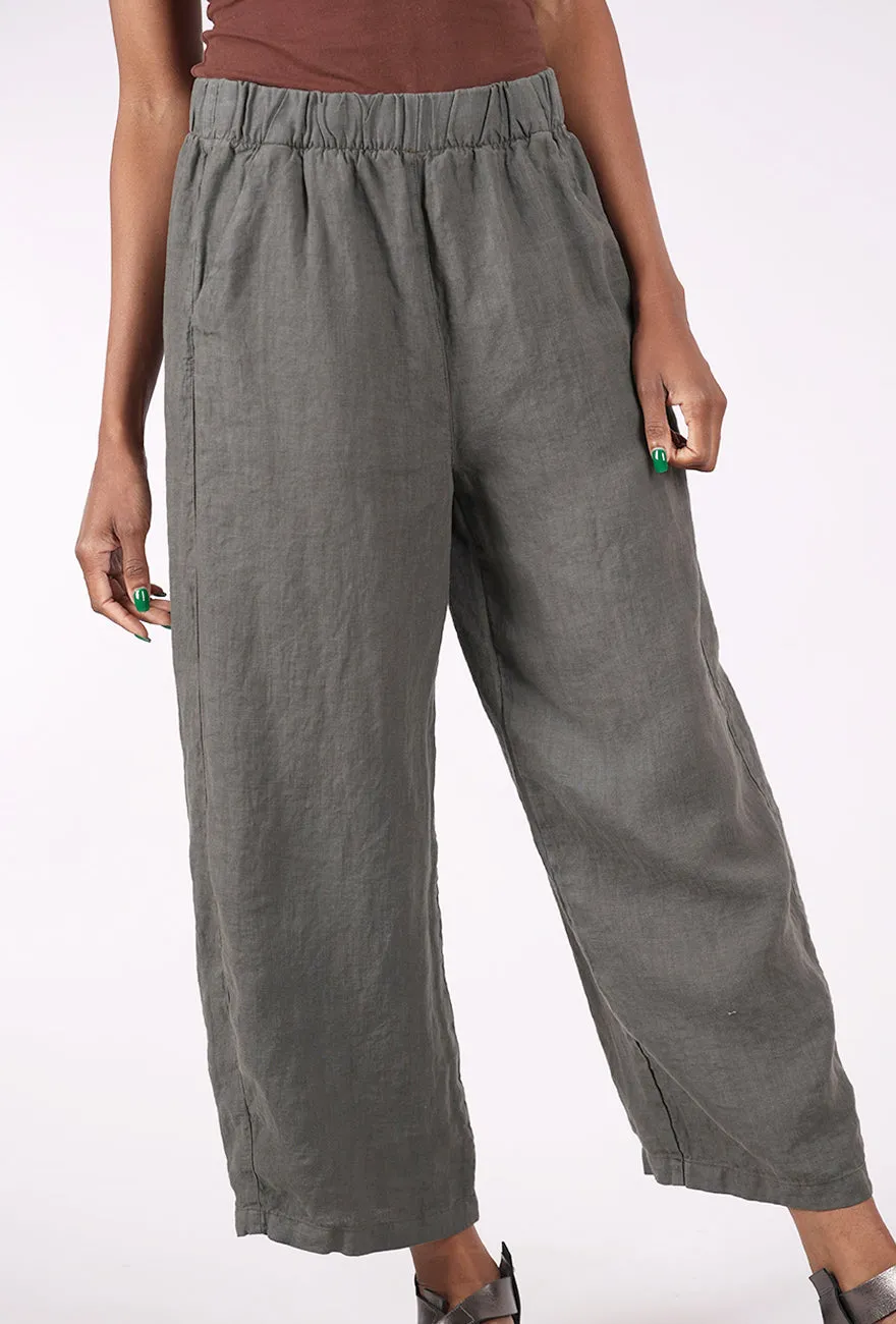 Linen Work Pant, New Gray Comfy Stretch