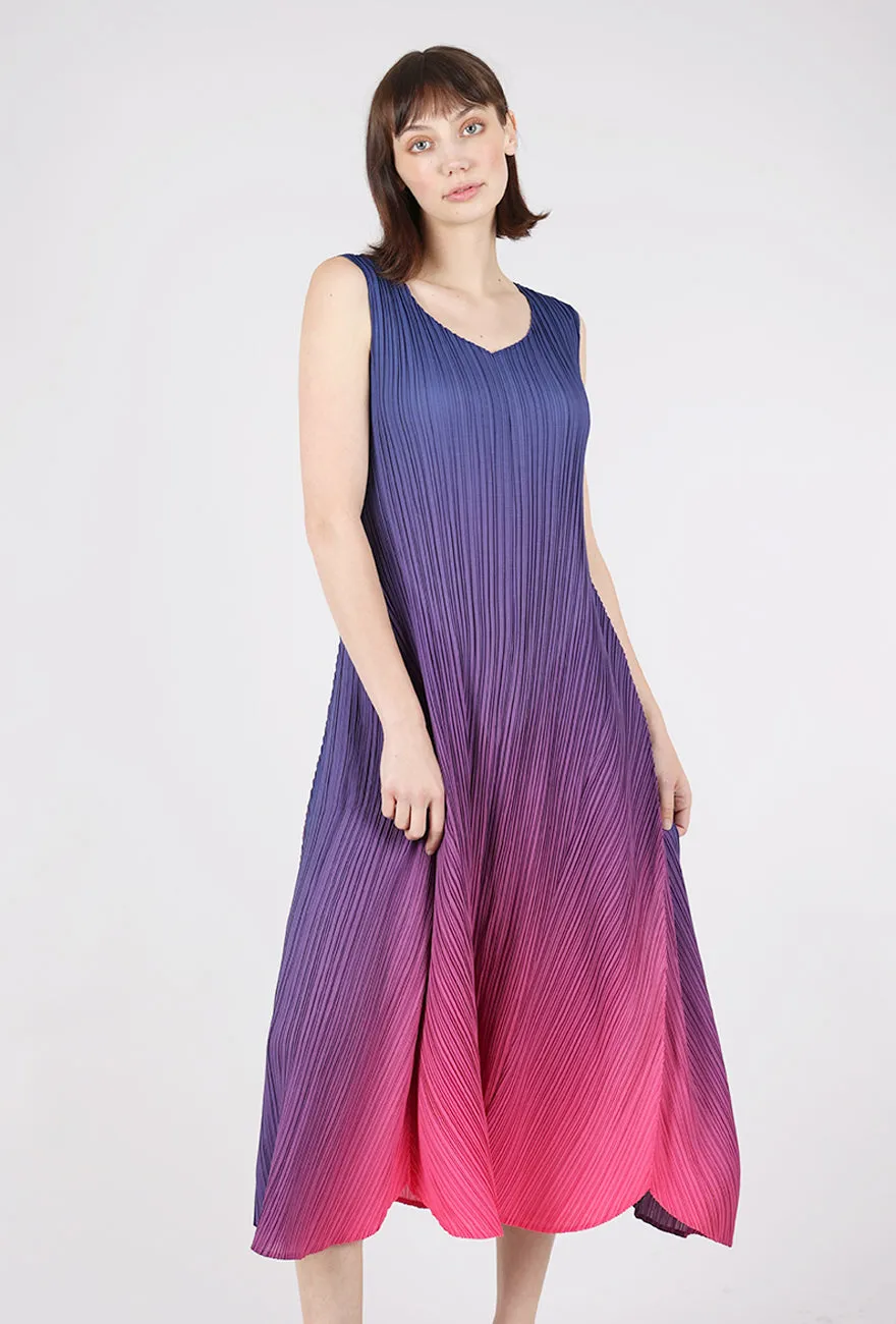 Long Estrella Dress, Lapis to Barbie Casual Vibe Open Back
