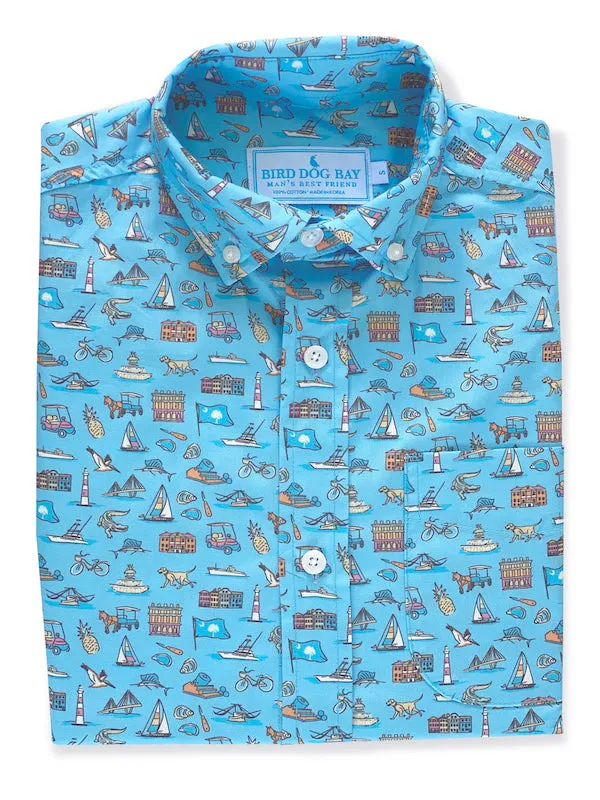 Loose Comfortable Holy City: Weekender - Light Blue