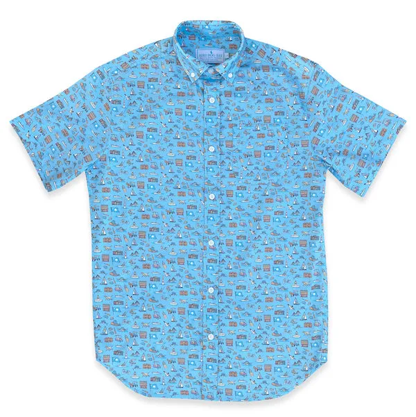 Loose Comfortable Holy City: Weekender - Light Blue