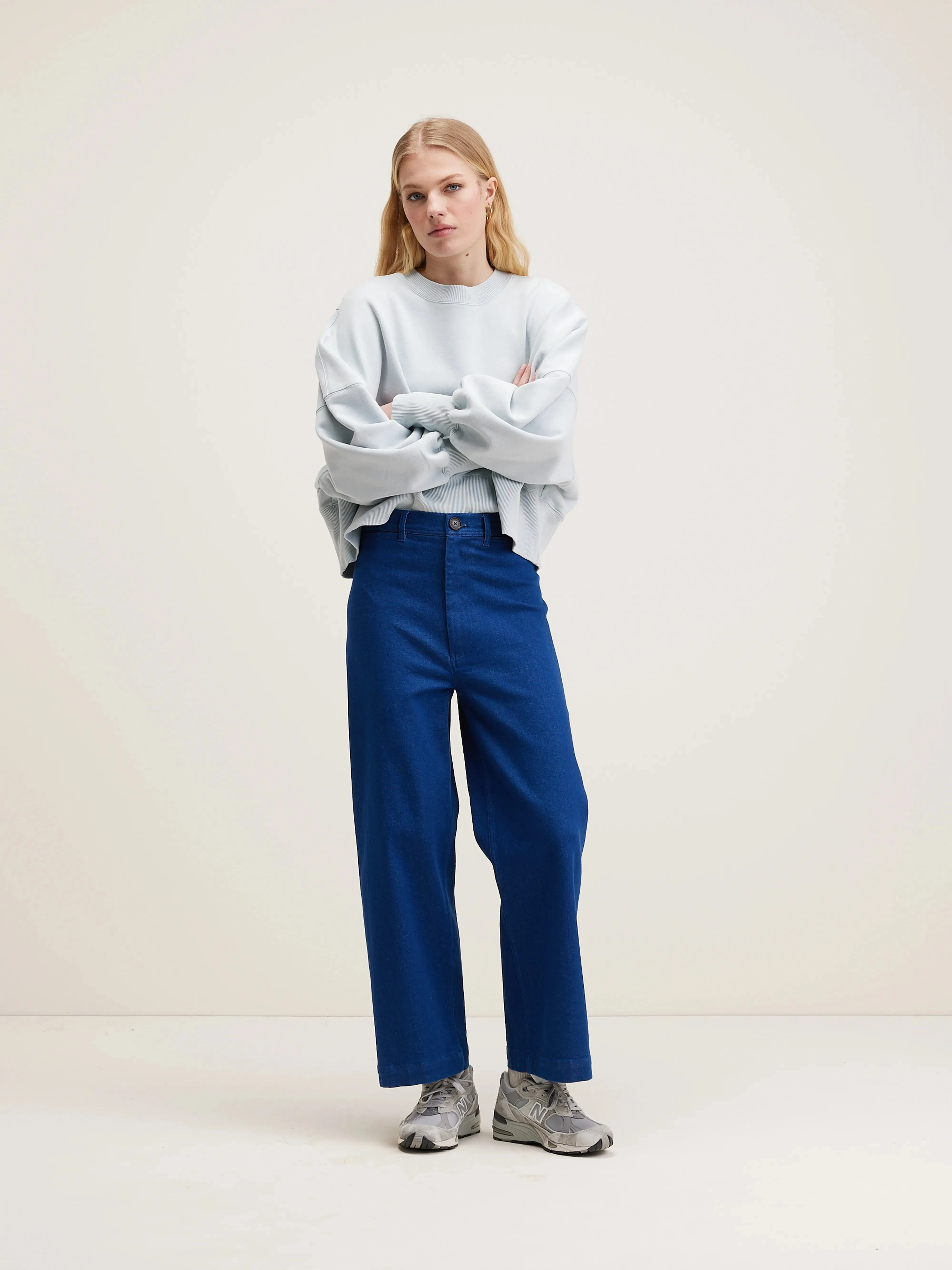 Lotan wide trousers (242 / W / ONE WASH) Clean Style