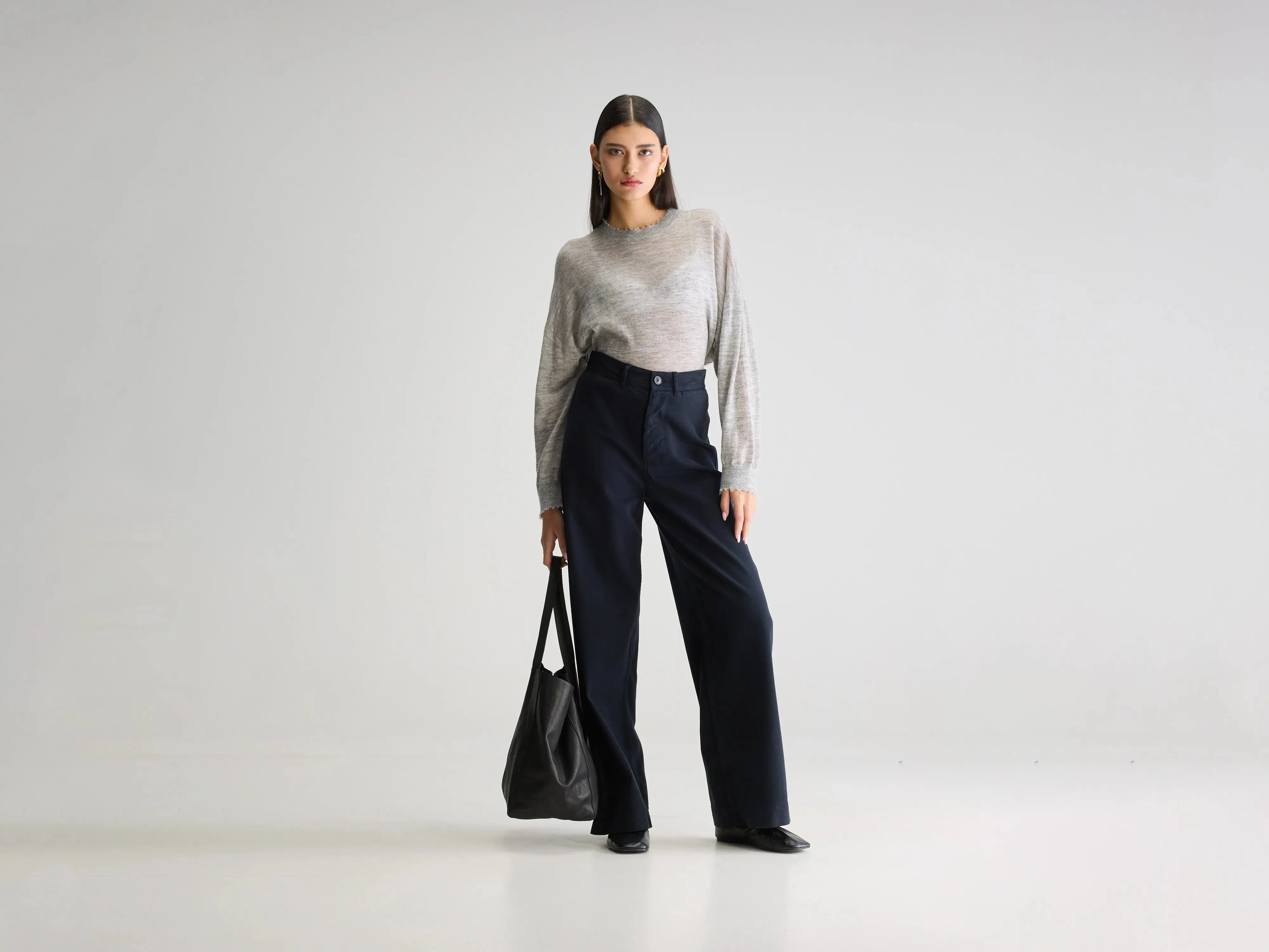 Cozy Design Lottie wide trousers (252 / W / NAVY)