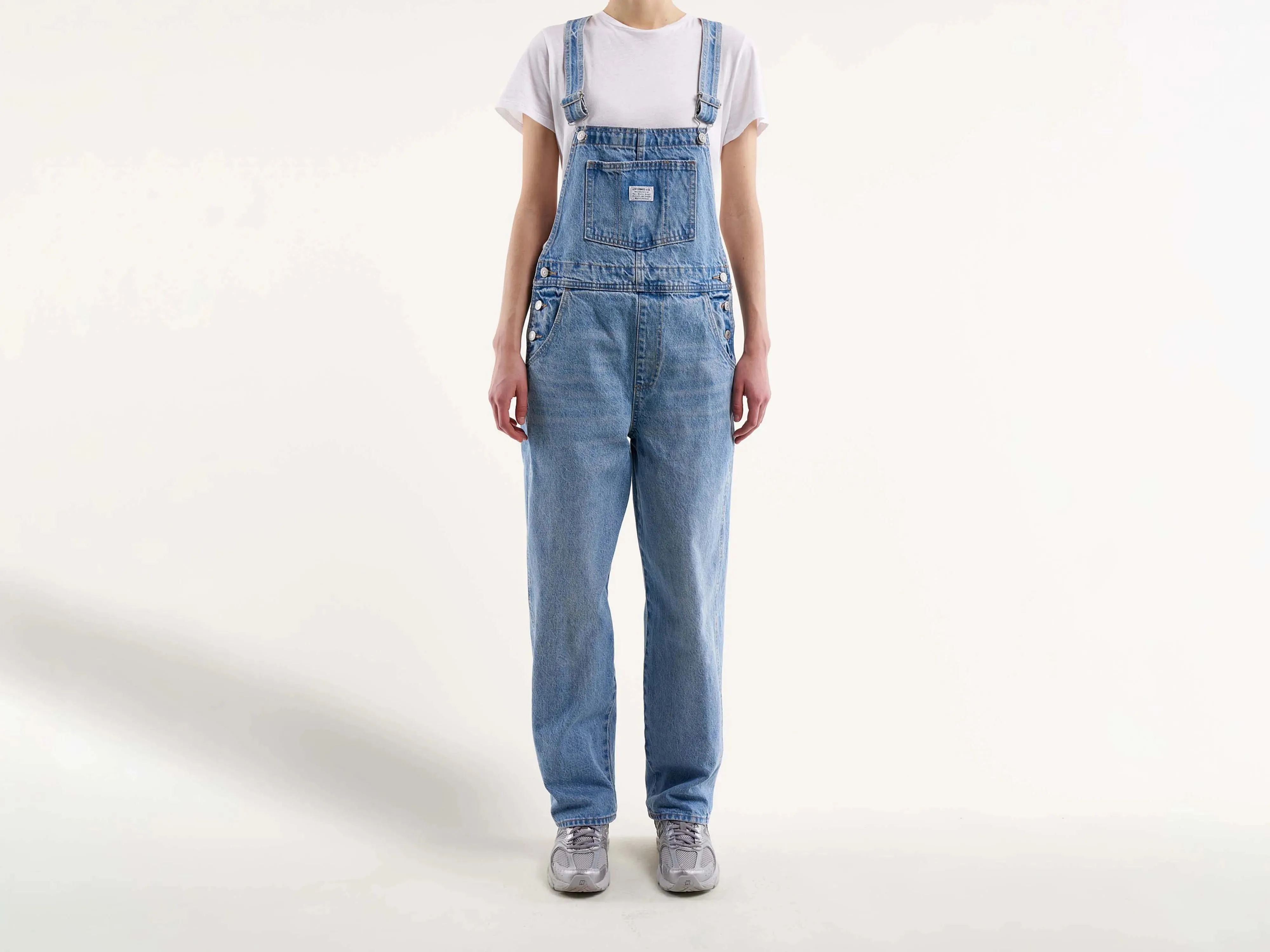 vintage overall for women (241 / W / LT STONE WASH) Soft Air Silky Silhouette