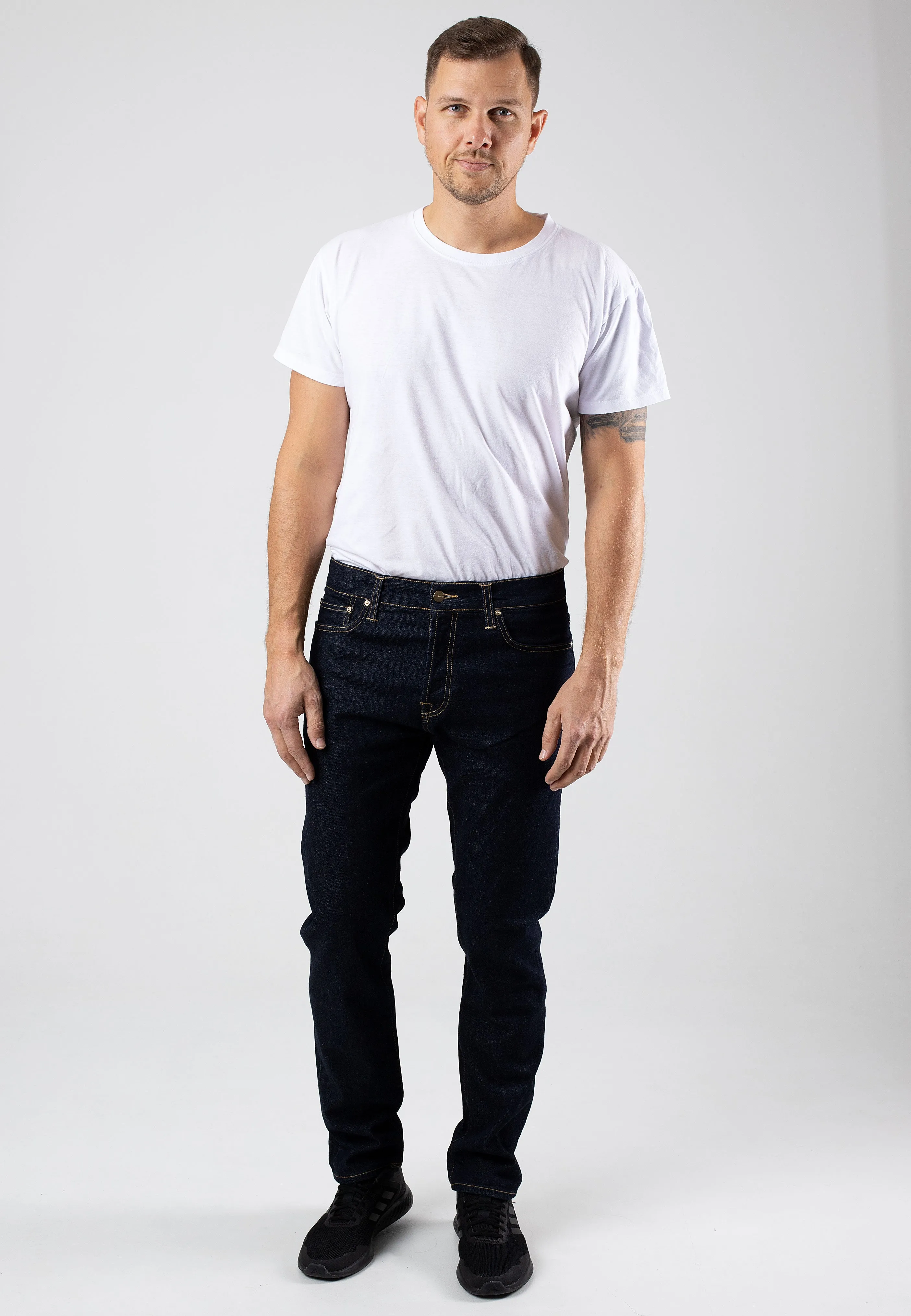 Low Rise Carhartt WIP - Klondike Rinsed Blue - Jeans