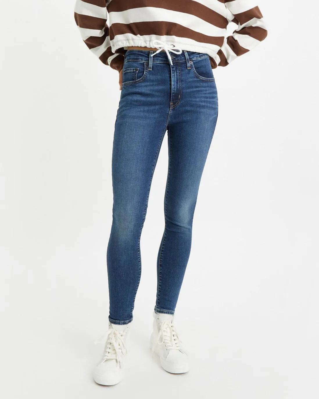 Levi's Womens 721 High Rise Skinny Jeans - Blue Wave Dark | Levi's Jeans | JEANSTORE