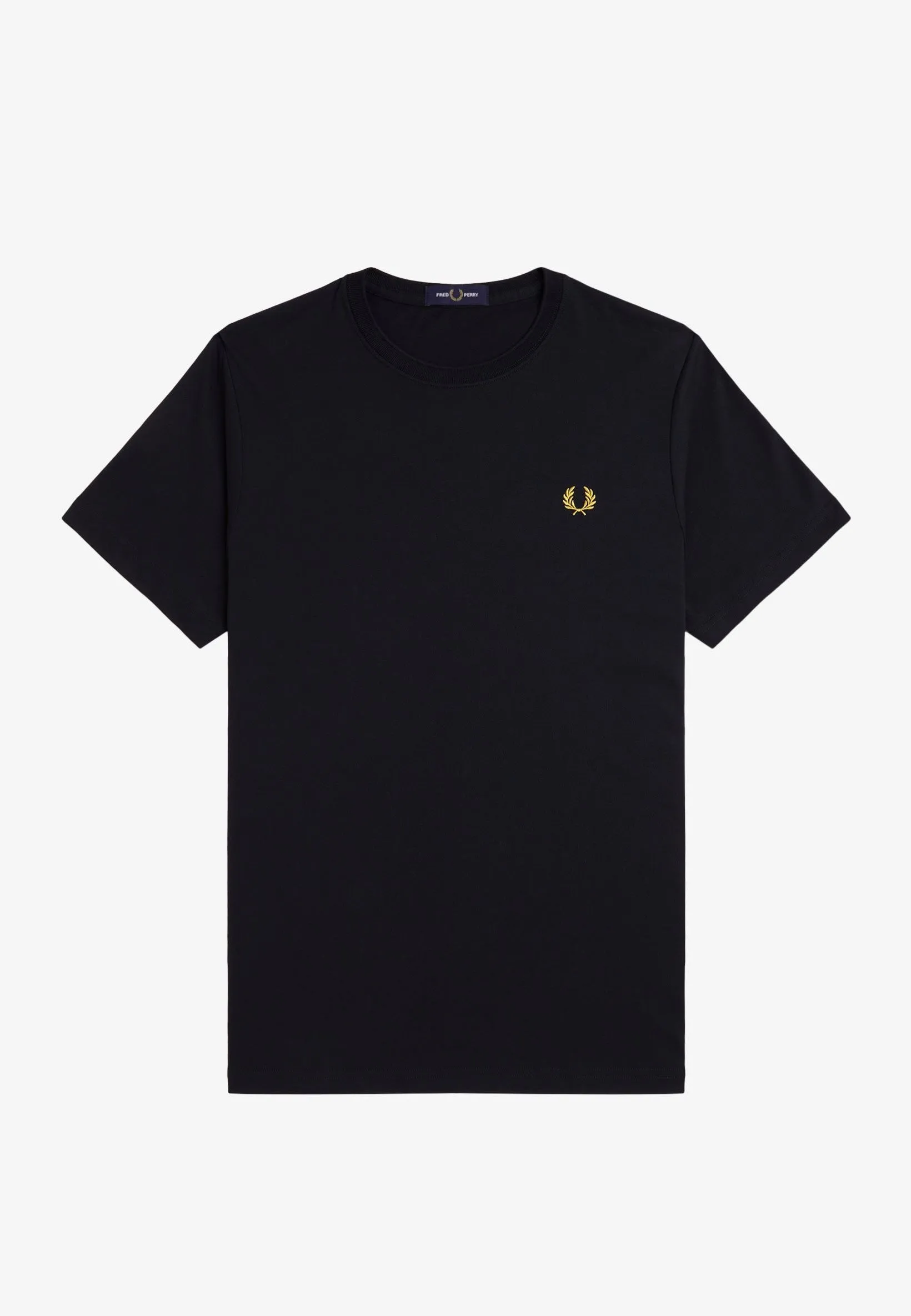 Low - waisted Fred Perry - Crew Neck Navy/Honeycomb - T-Shirt