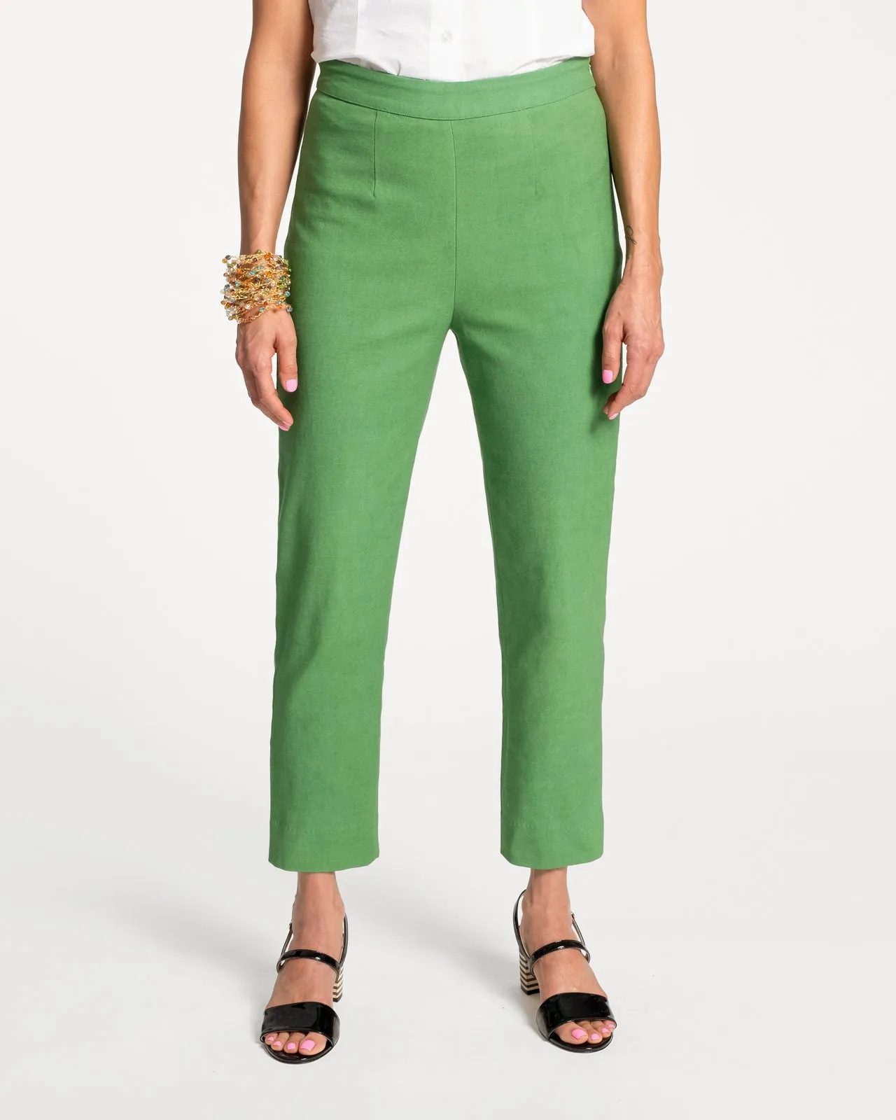 Lucy Cigarette Pant - Green Casual Comfort