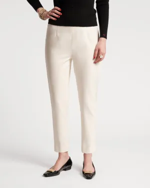 Lucy Japanese Stretch Cigarette Pant - Oyster Cropped hem Convertible legs