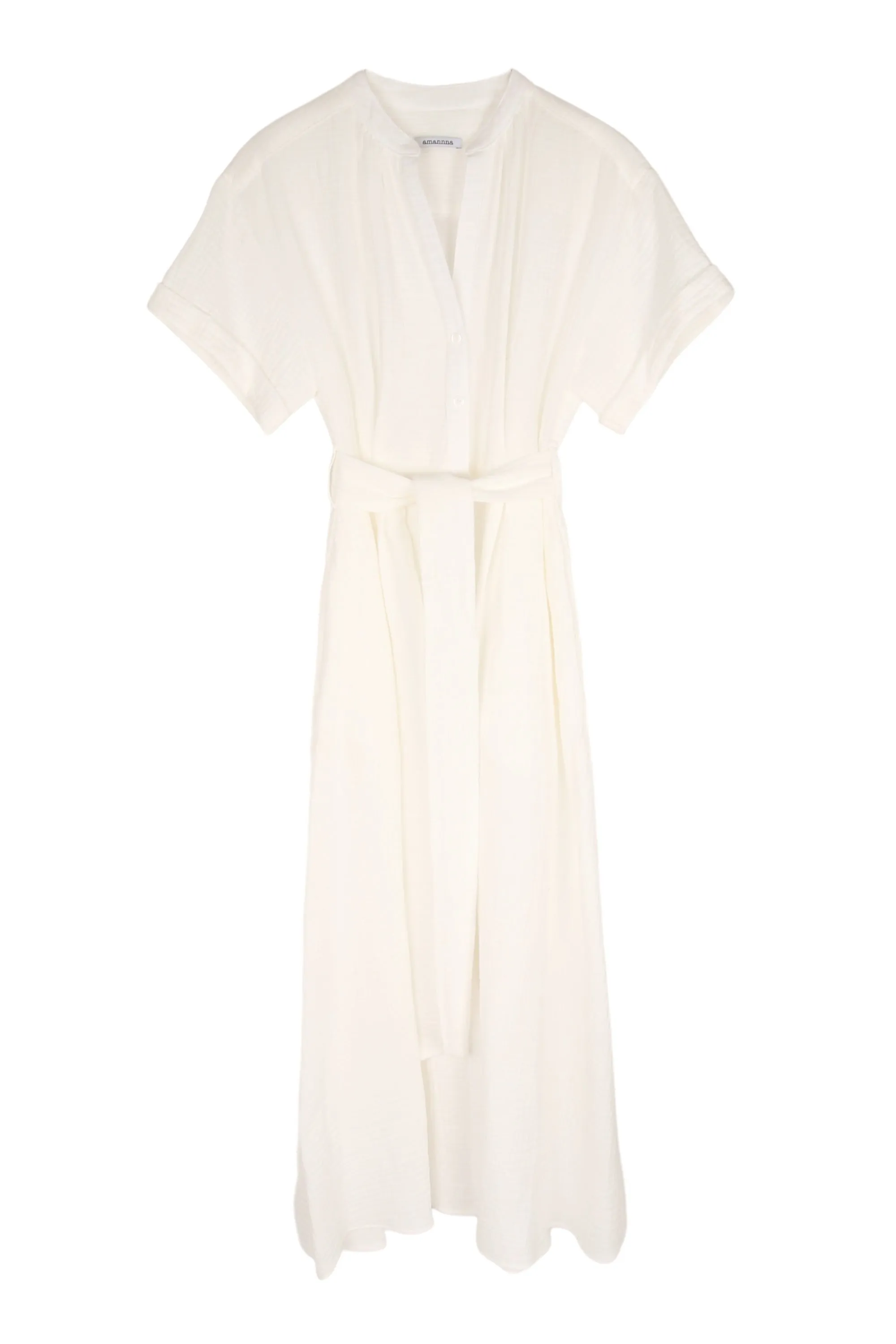 Luna White Dress Form Flow Nature Bloom
