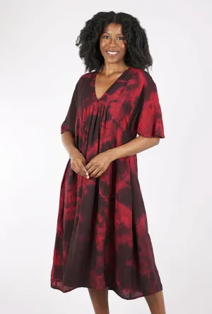 Parachute Zen Dress, Marble/Red Sophisticated cocktail dress