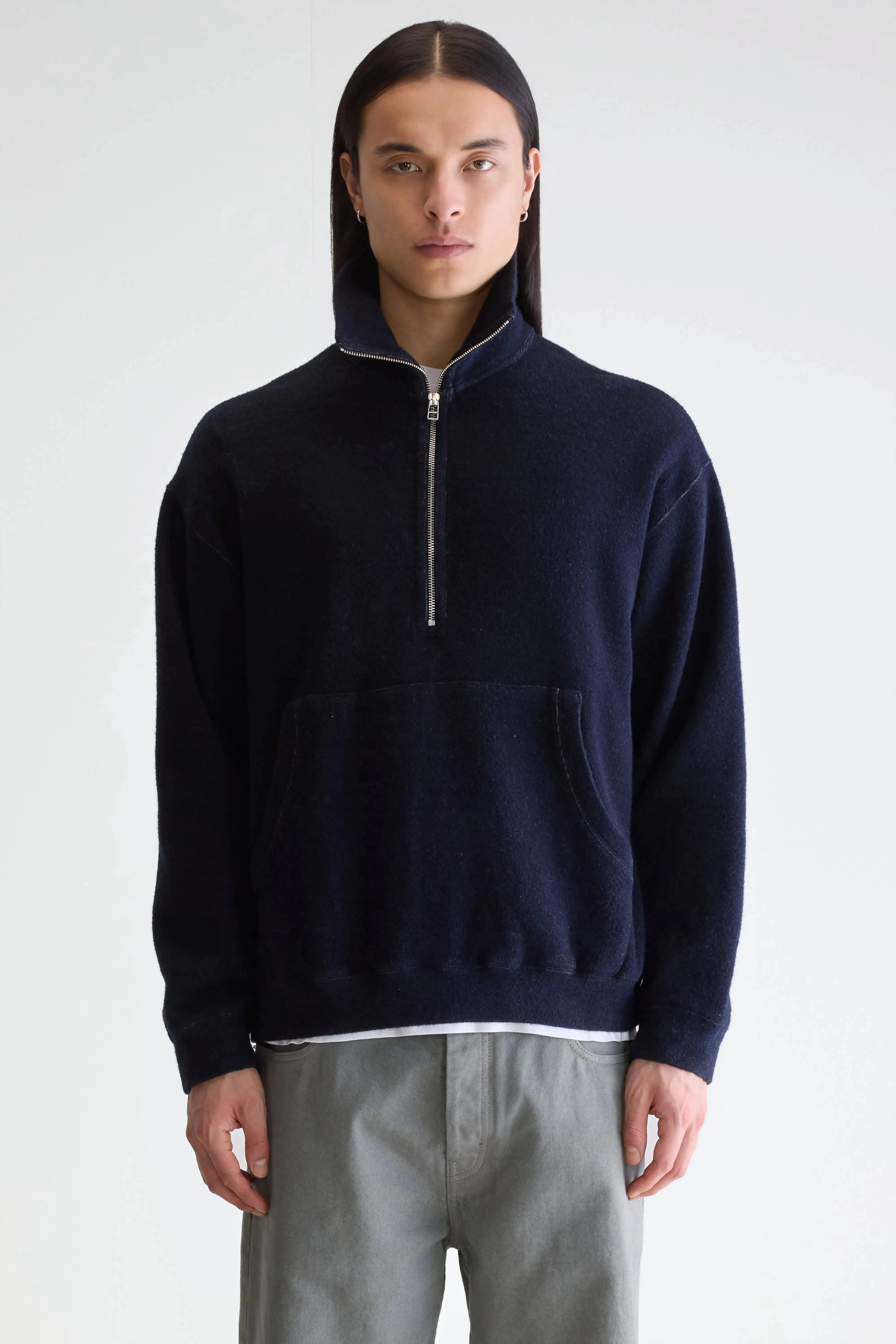 Mabro zipped-collar sweatshirt (252 / M / COMBO B) Chic pieces