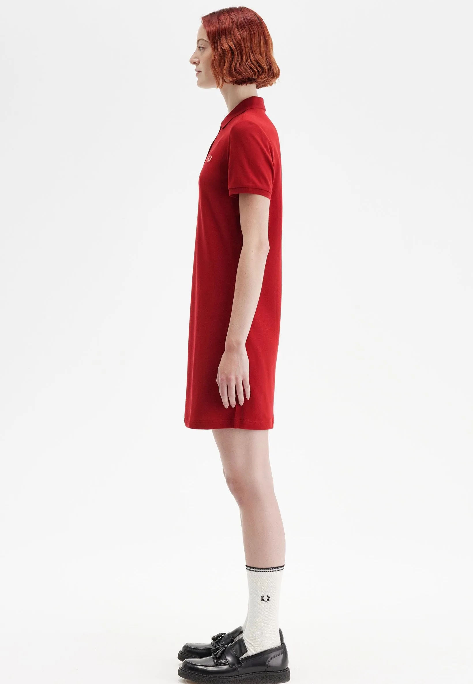 Machine wash Fred Perry - The Fred Perry Burnt Red/Putty Pink - Dress