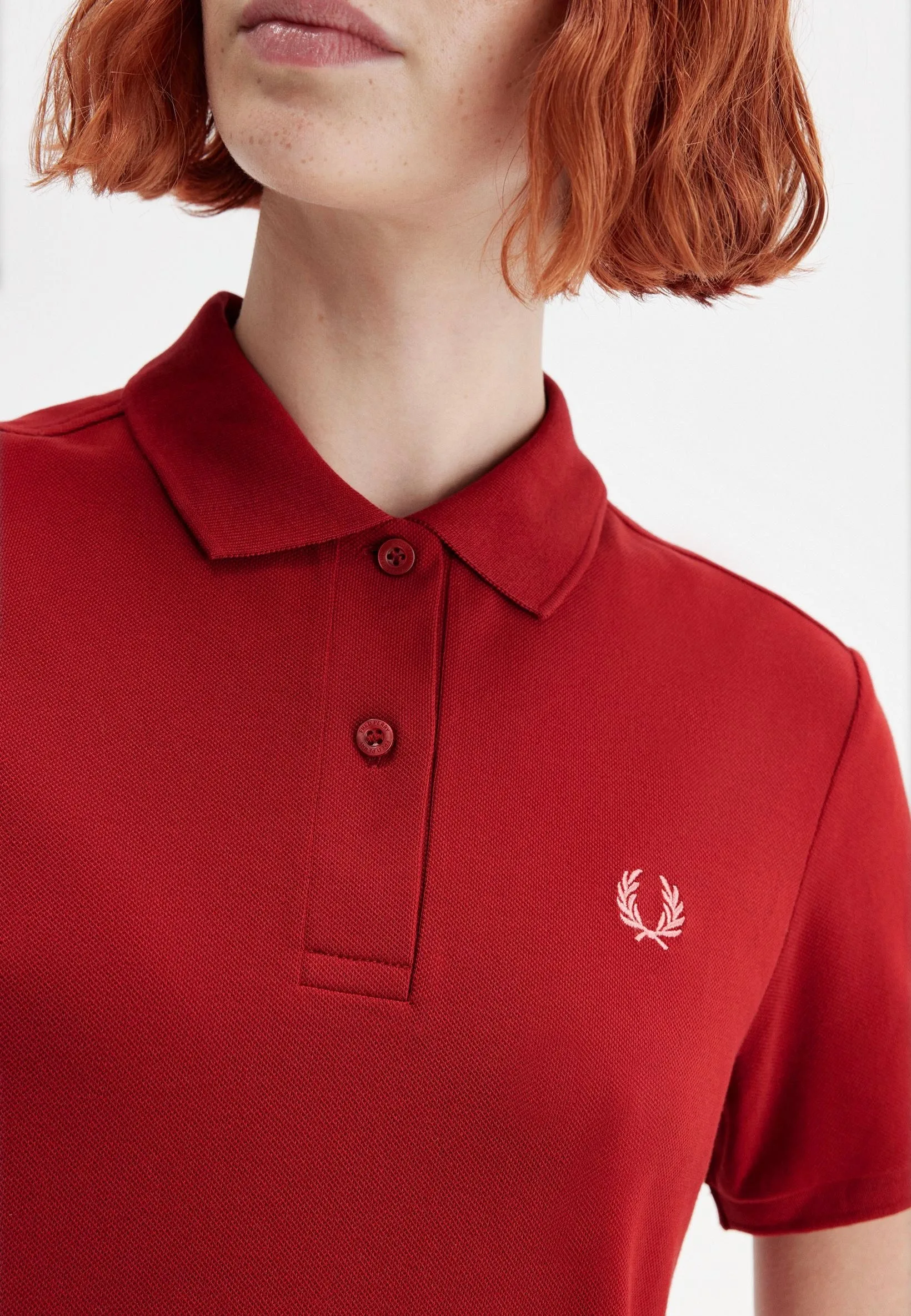 Machine wash Fred Perry - The Fred Perry Burnt Red/Putty Pink - Dress
