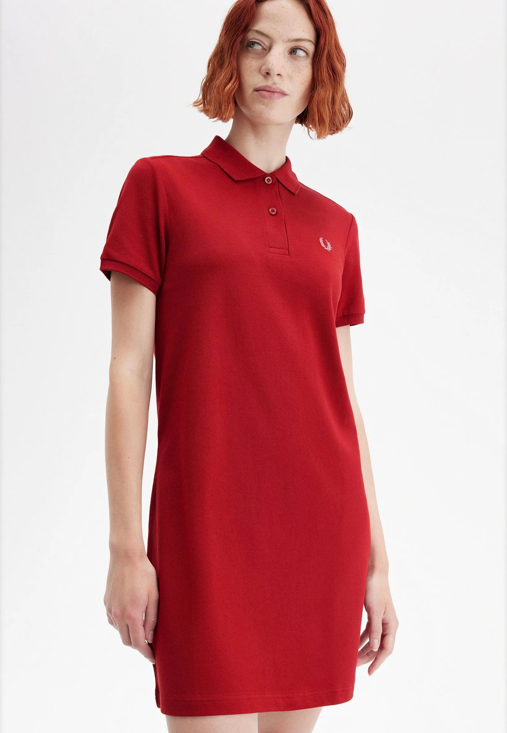 Machine wash Fred Perry - The Fred Perry Burnt Red/Putty Pink - Dress