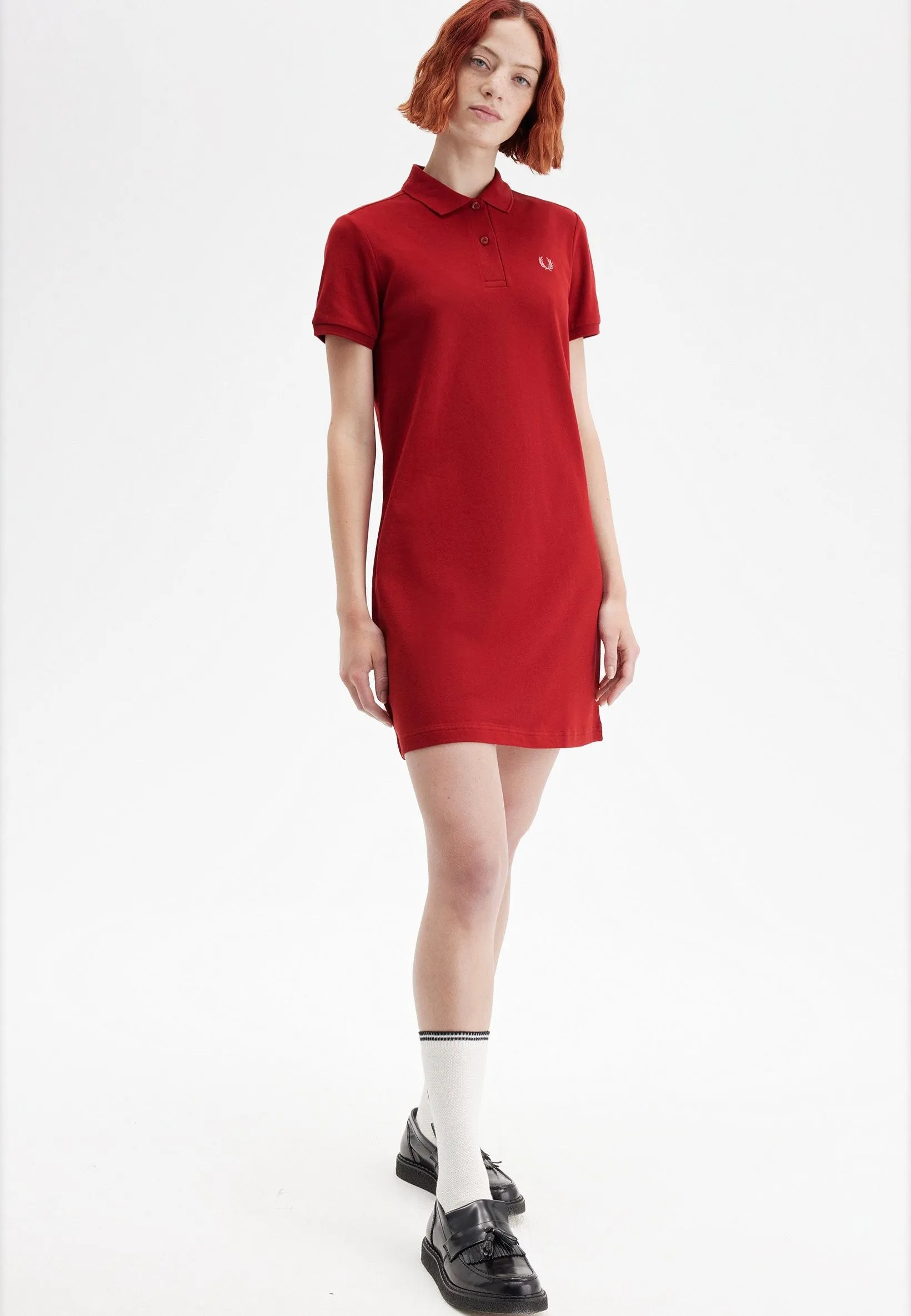 Machine wash Fred Perry - The Fred Perry Burnt Red/Putty Pink - Dress