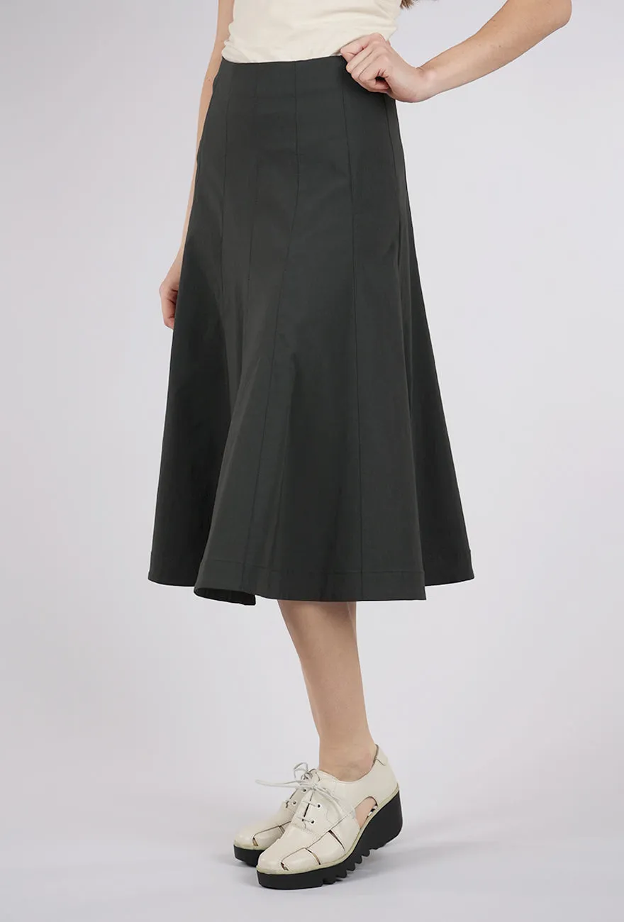 Magic Stretch Swing Skirt, Anthracite Washed Look