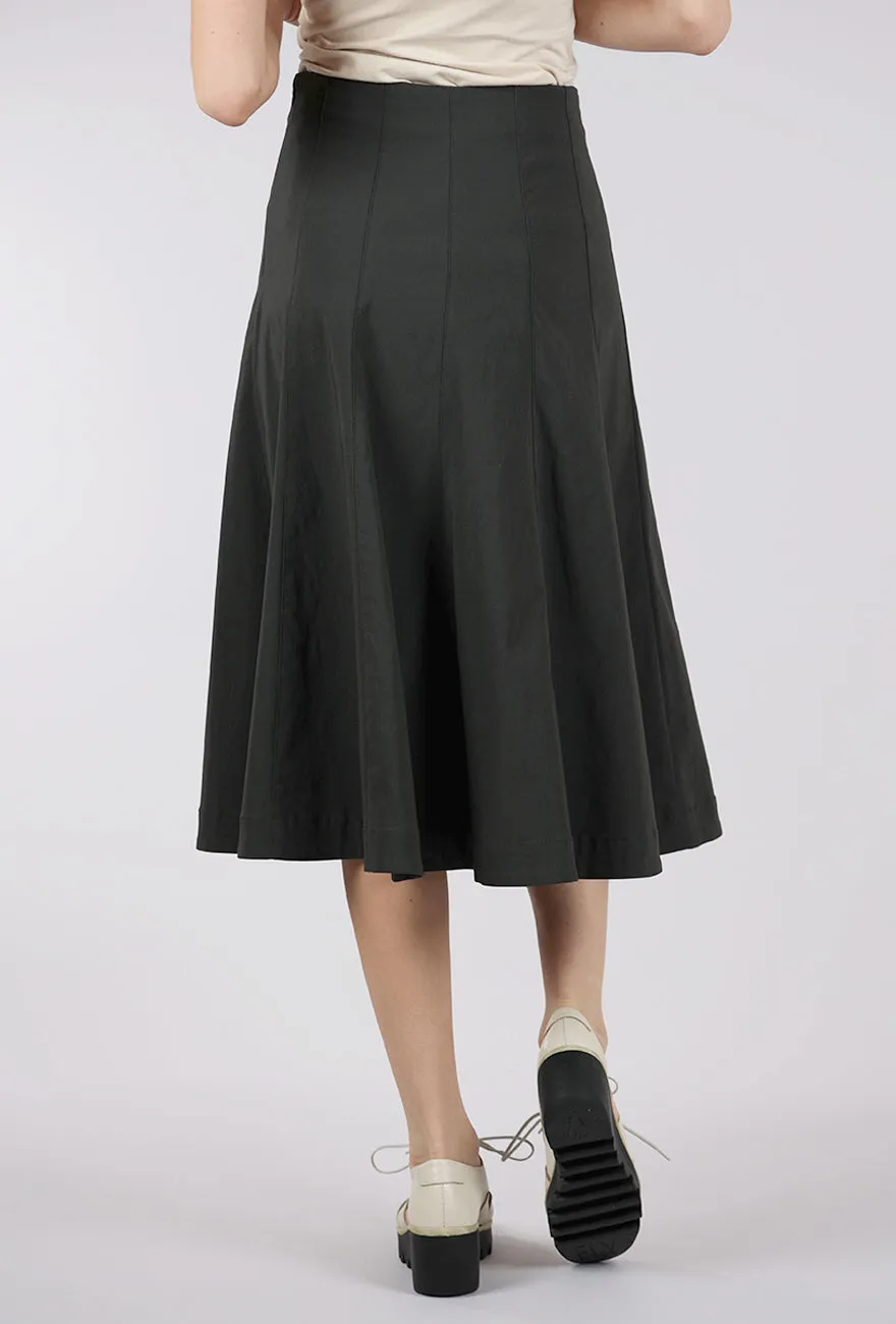 Magic Stretch Swing Skirt, Anthracite Washed Look