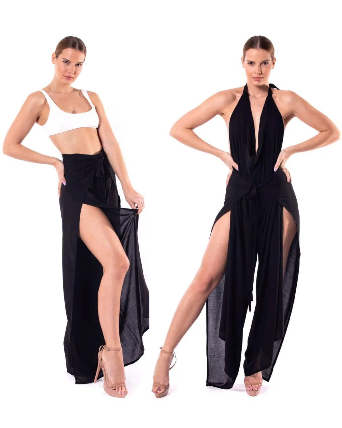 Black Tie_model1 Des:Model is 56 A cup and wears size XS-S and US 0
