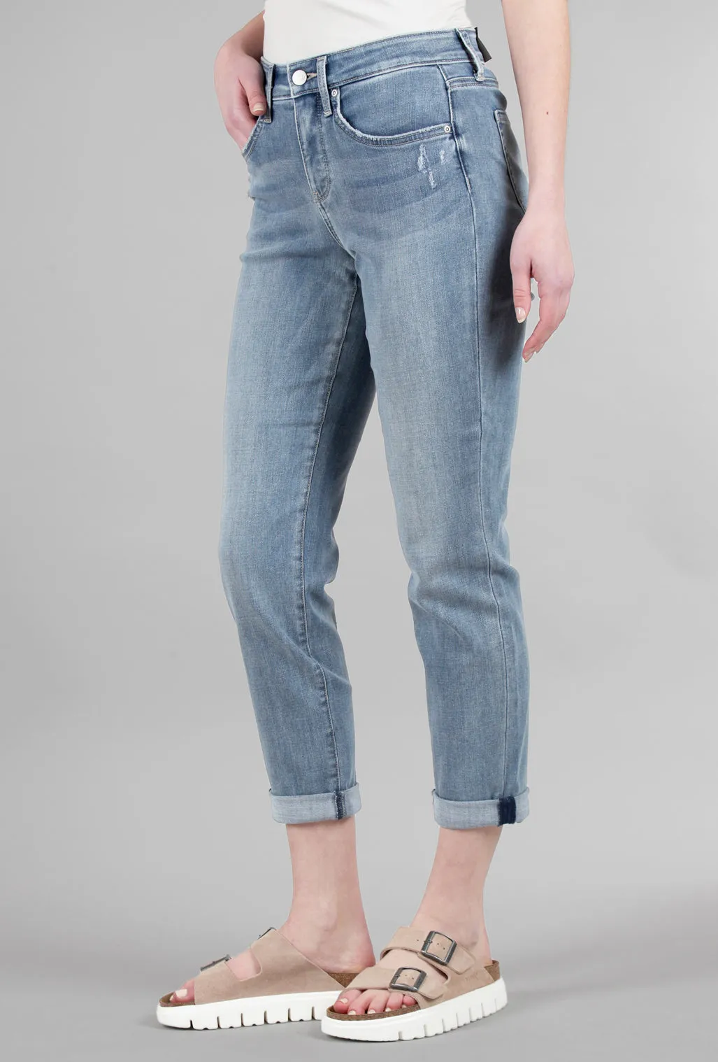 Margot Girlfriend Jeans, Angel Blue Wash Perfect Stretch