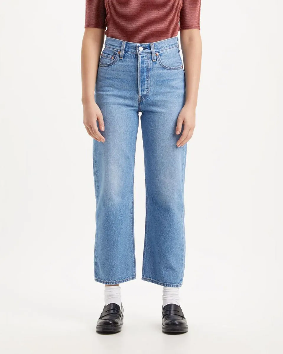 Levi's Womens Ribcage Straight Ankle Jeans - In The Middle | Levi's Jeans | JEANSTORE