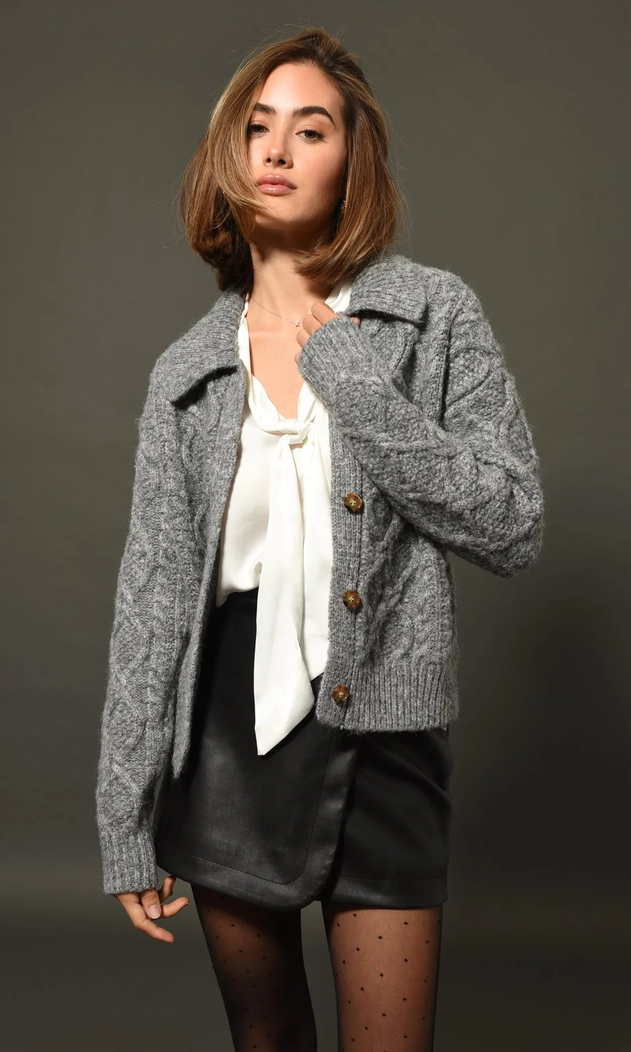 Matilda Button Down Cardigan Lightweight Warm
