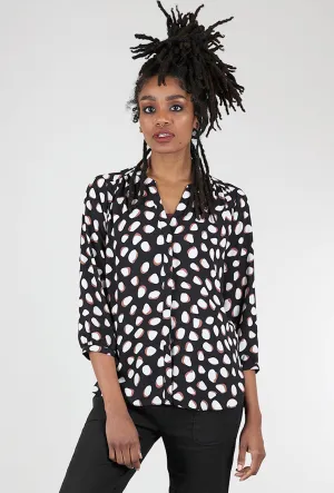 Matilda Dot Blouse, Black Office Style Weekend Adventure