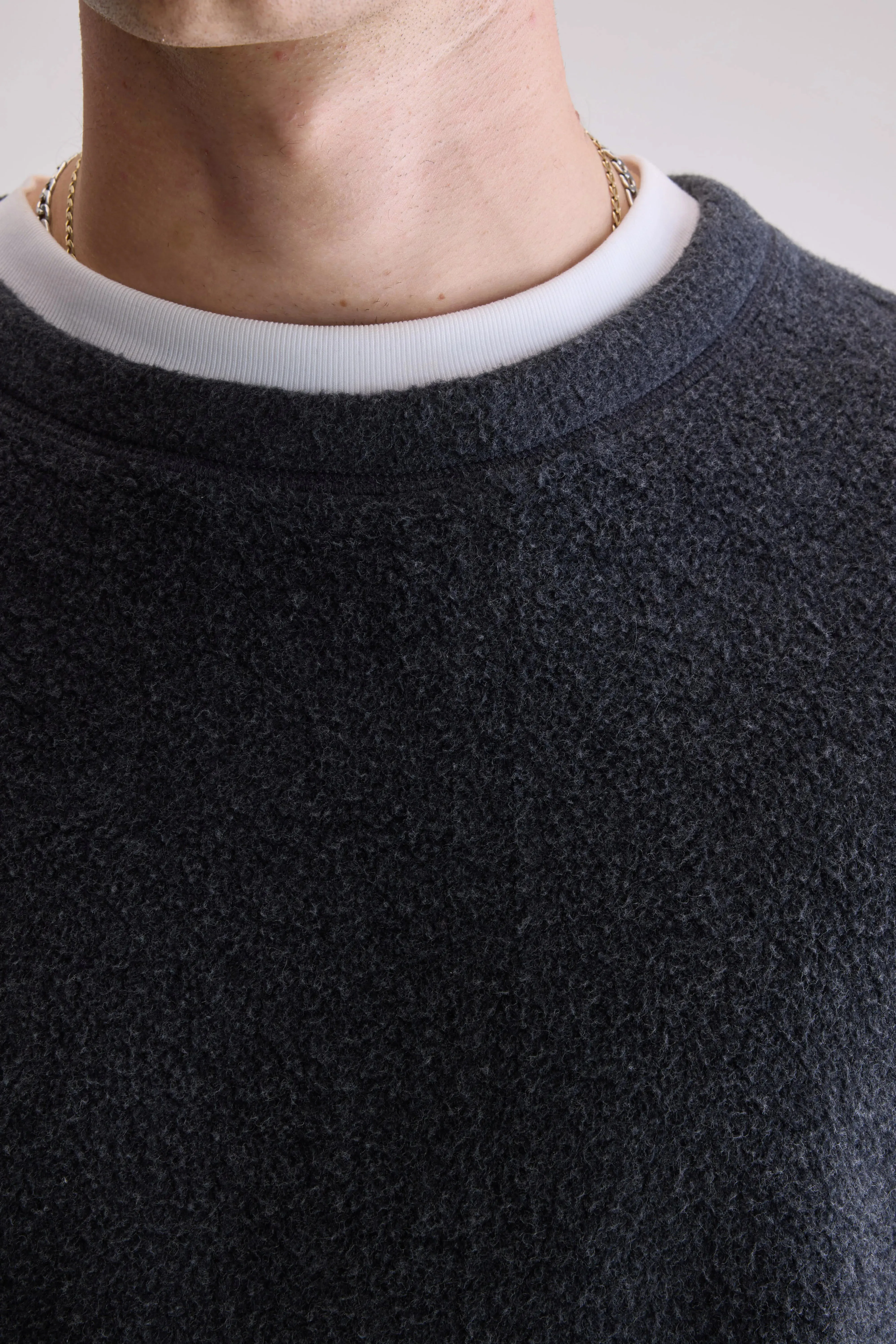 Matt crewneck sweatshirt (252 / M / ANTHRACITE) Quick-Dry Tech
