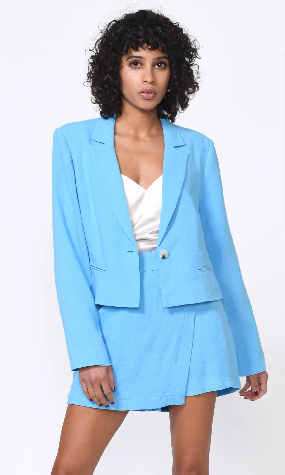 Maylor Linen Blend Boyfriend Blazer Layer Friendly