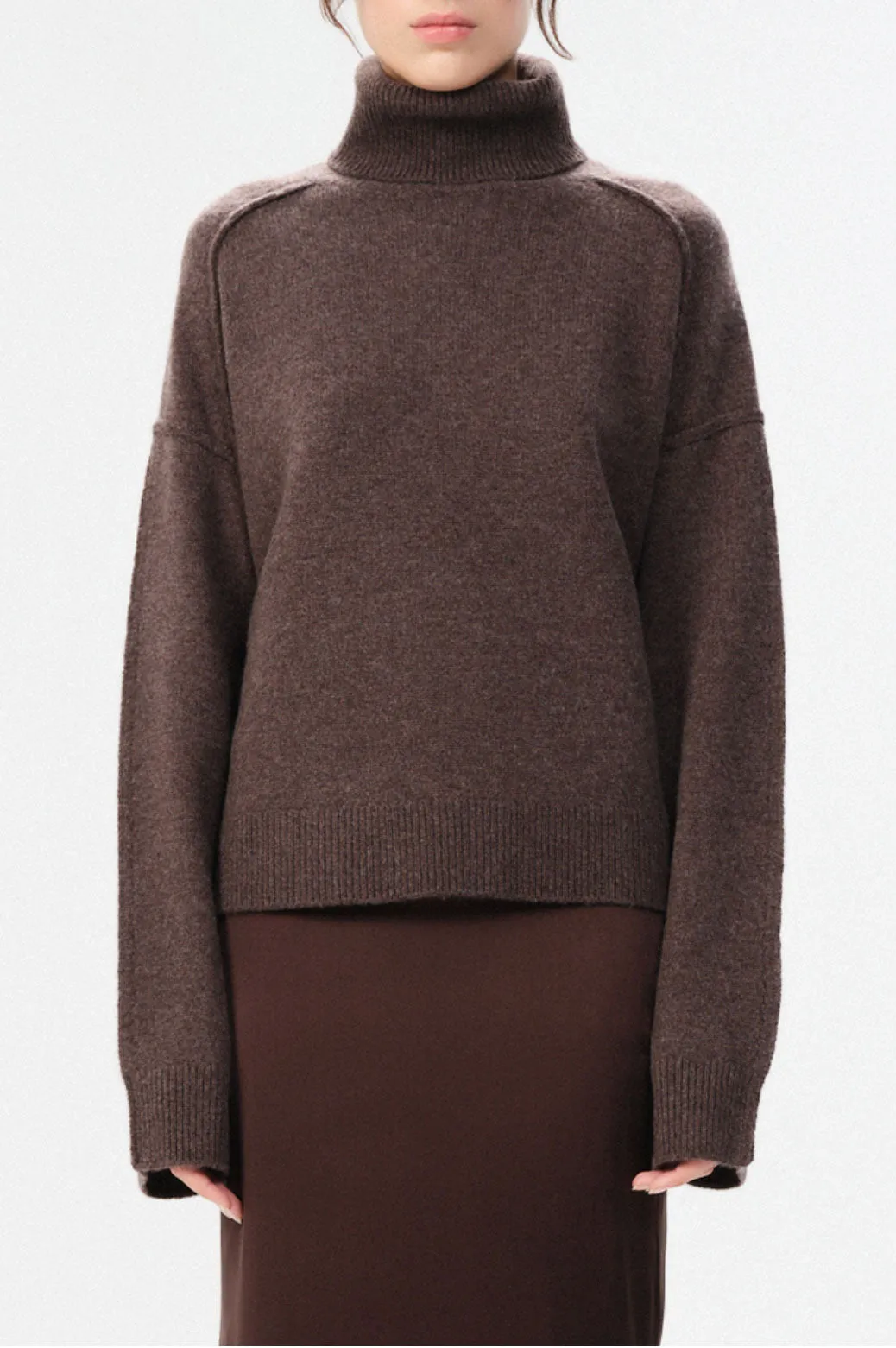Melian Brown Jordan Turtleneck Layer Ready Cool Layer