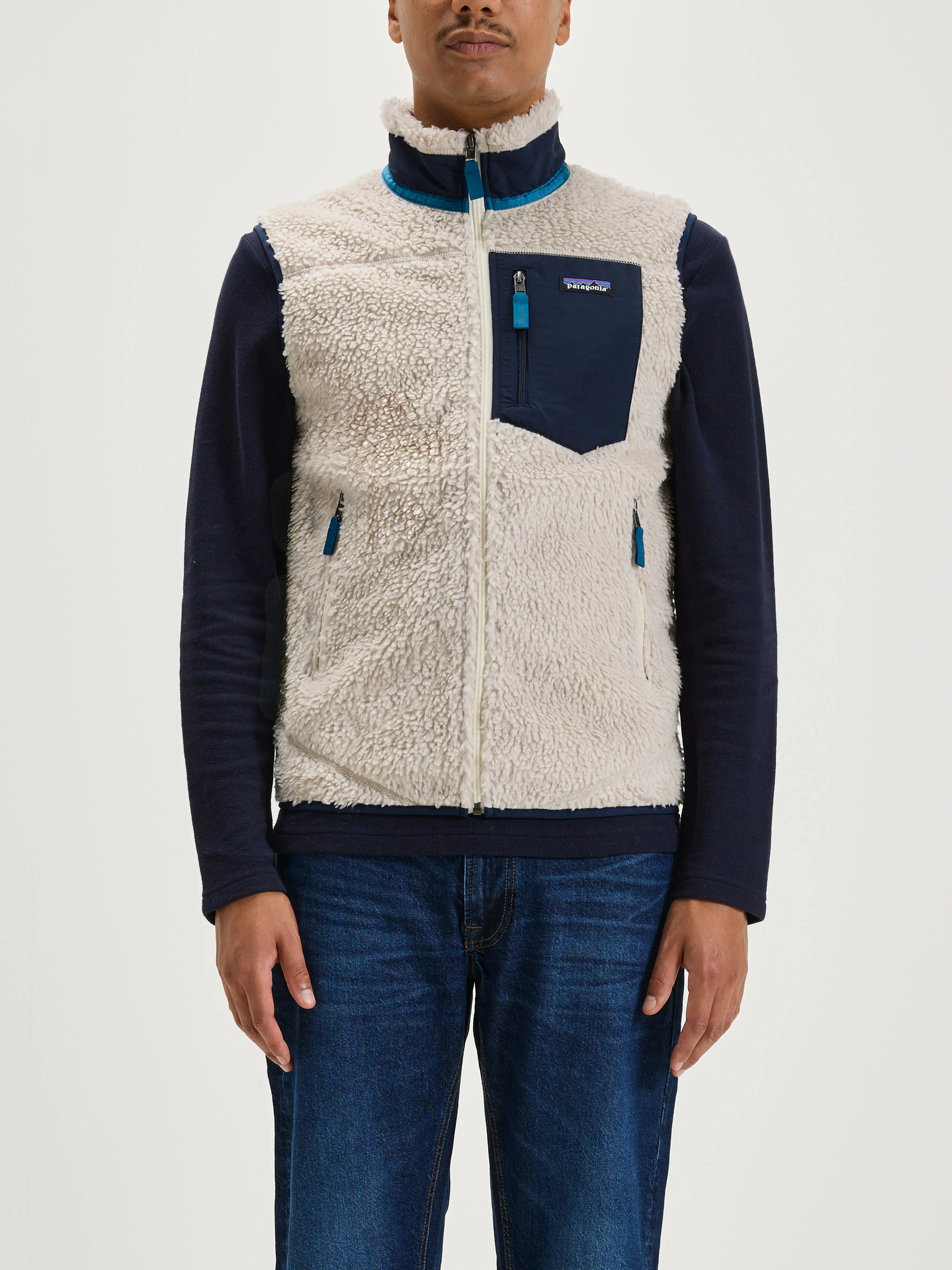 Men's Classic Retro-X Fleece Vest (242 / M / NATURAL) Ergonomic Cut