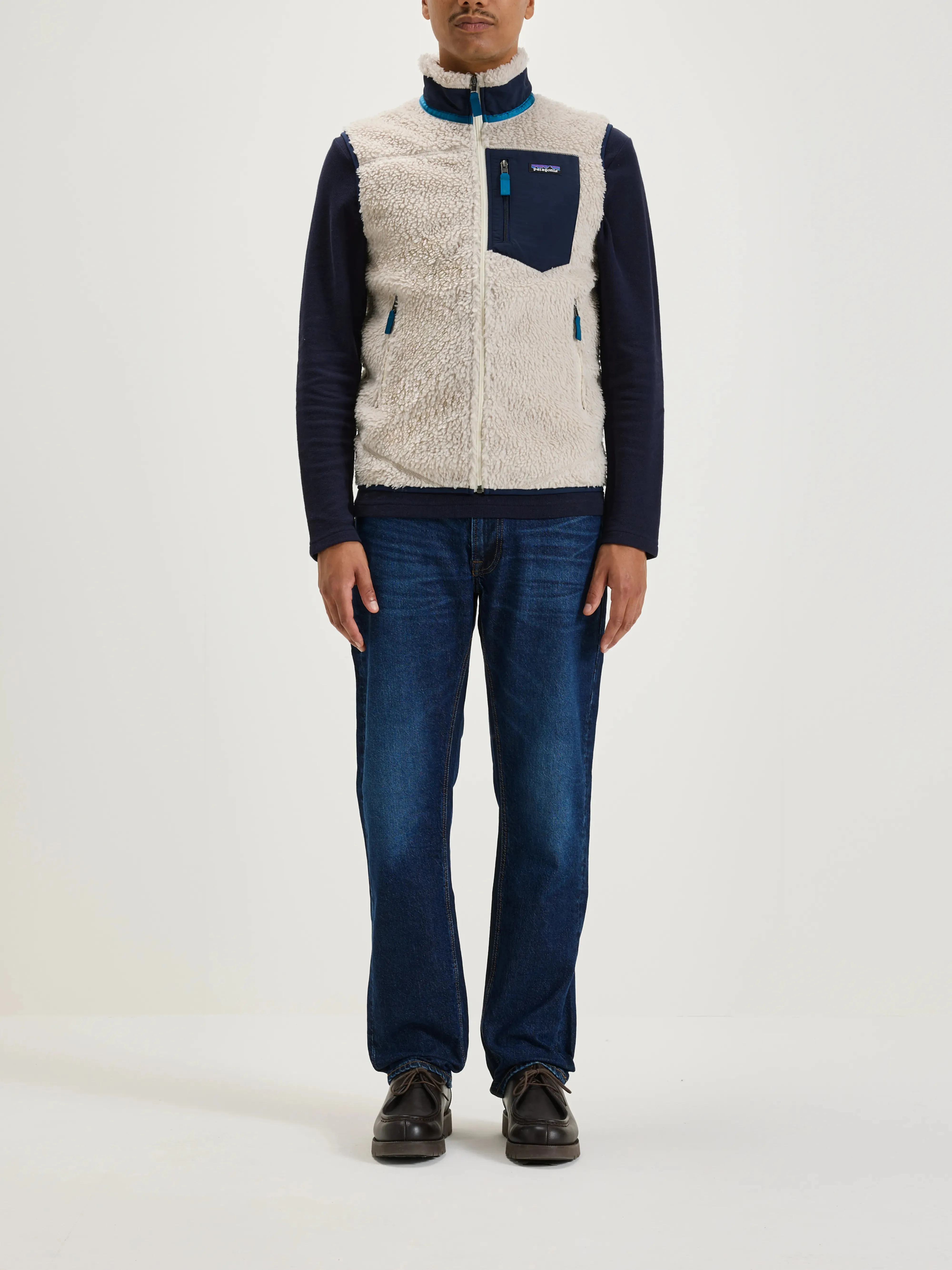 Men's Classic Retro-X Fleece Vest (242 / M / NATURAL) Ergonomic Cut