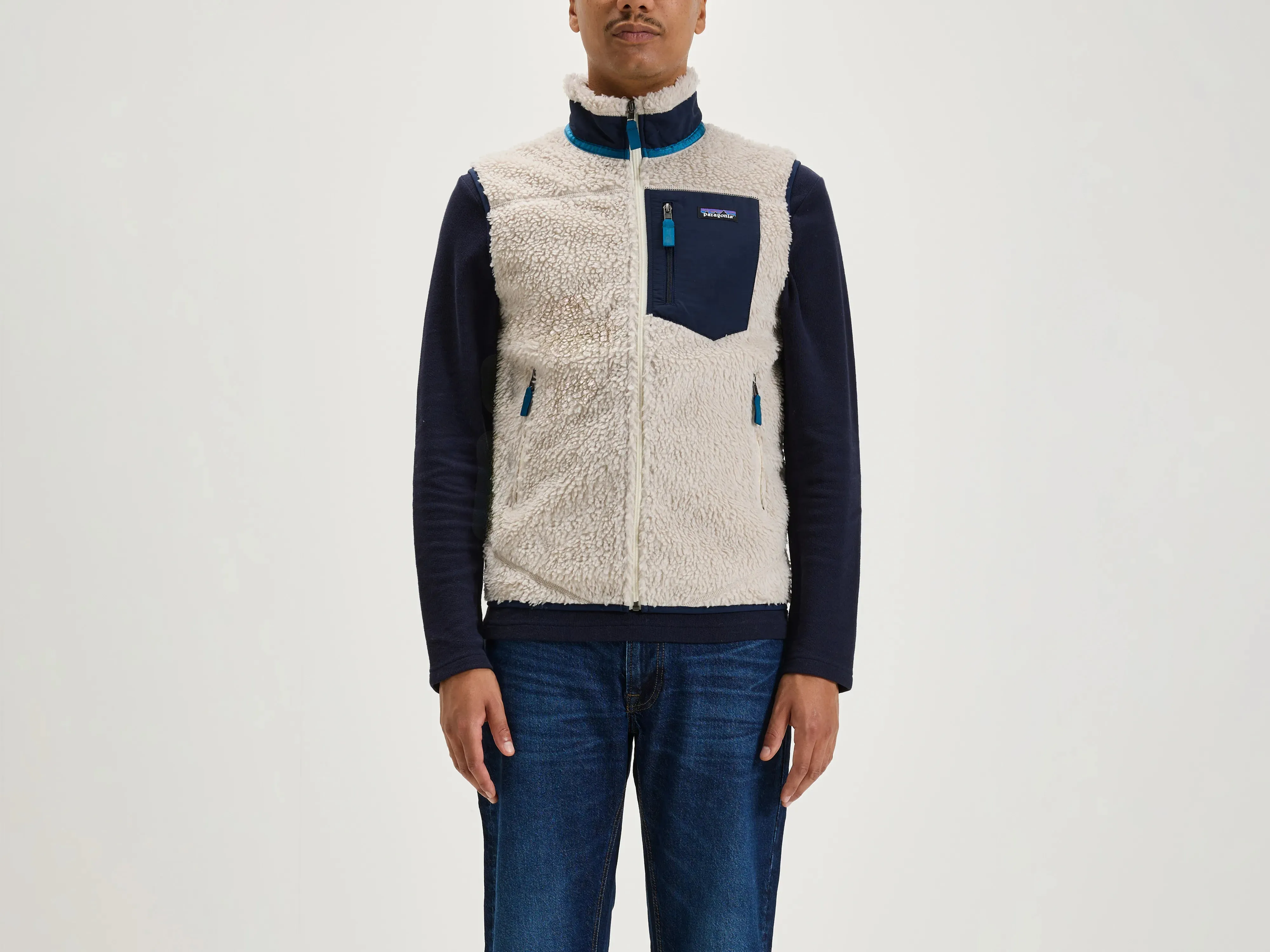 Men's Classic Retro-X Fleece Vest (242 / M / NATURAL) Puffer Design
