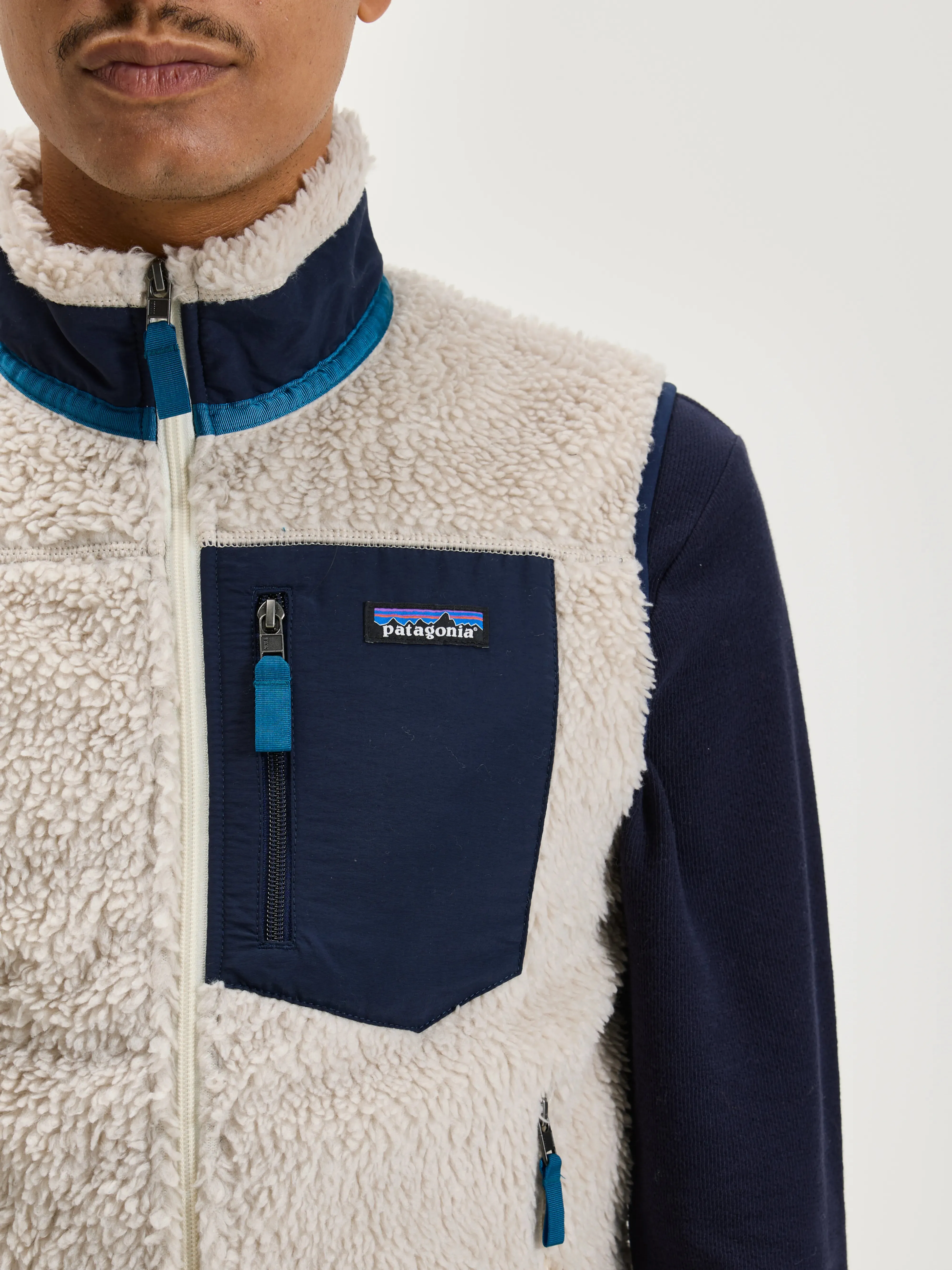 Men's Classic Retro-X Fleece Vest (242 / M / NATURAL) Ergonomic Cut