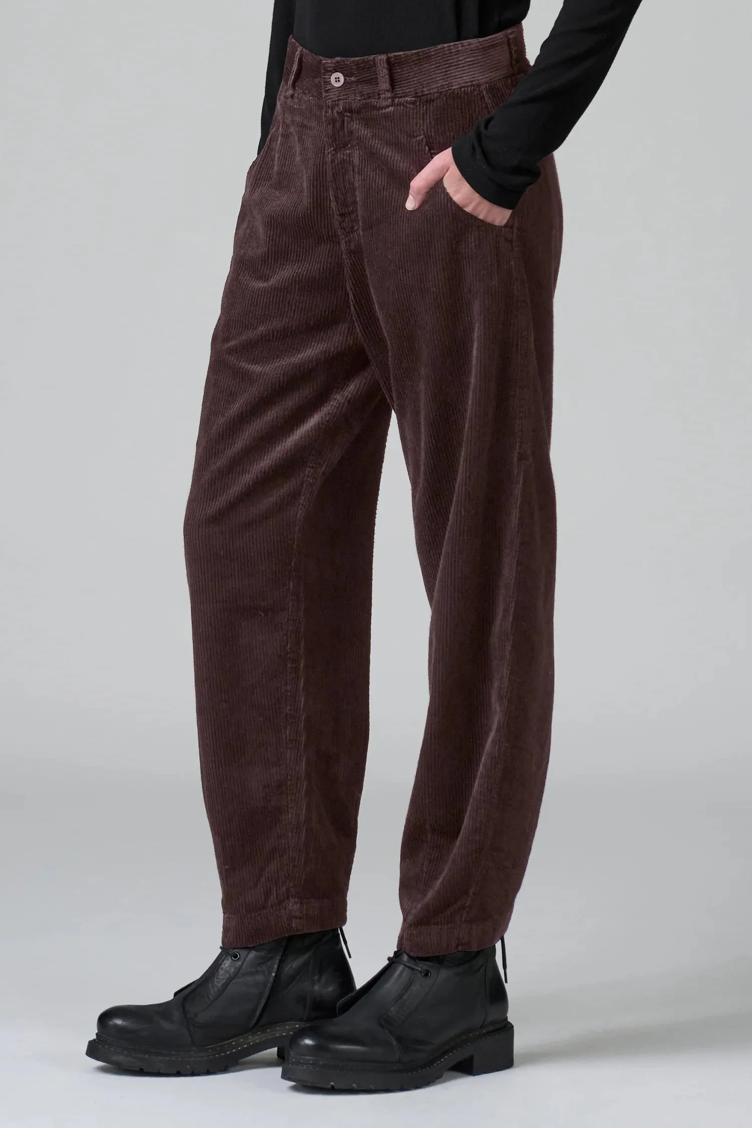 Merlot Corduroy Trouser Everyday Eco Friendly Earthy Ever Versatile